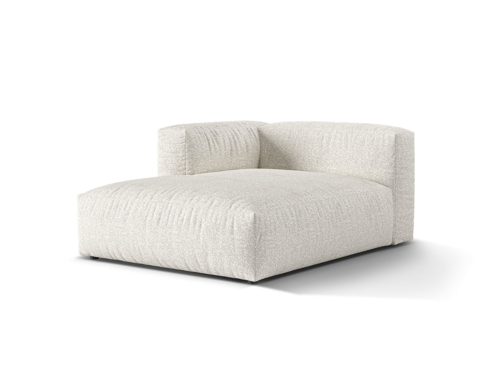 Boucle Chaise Longue Left, "Martina", 1 Seat, 120x176x75