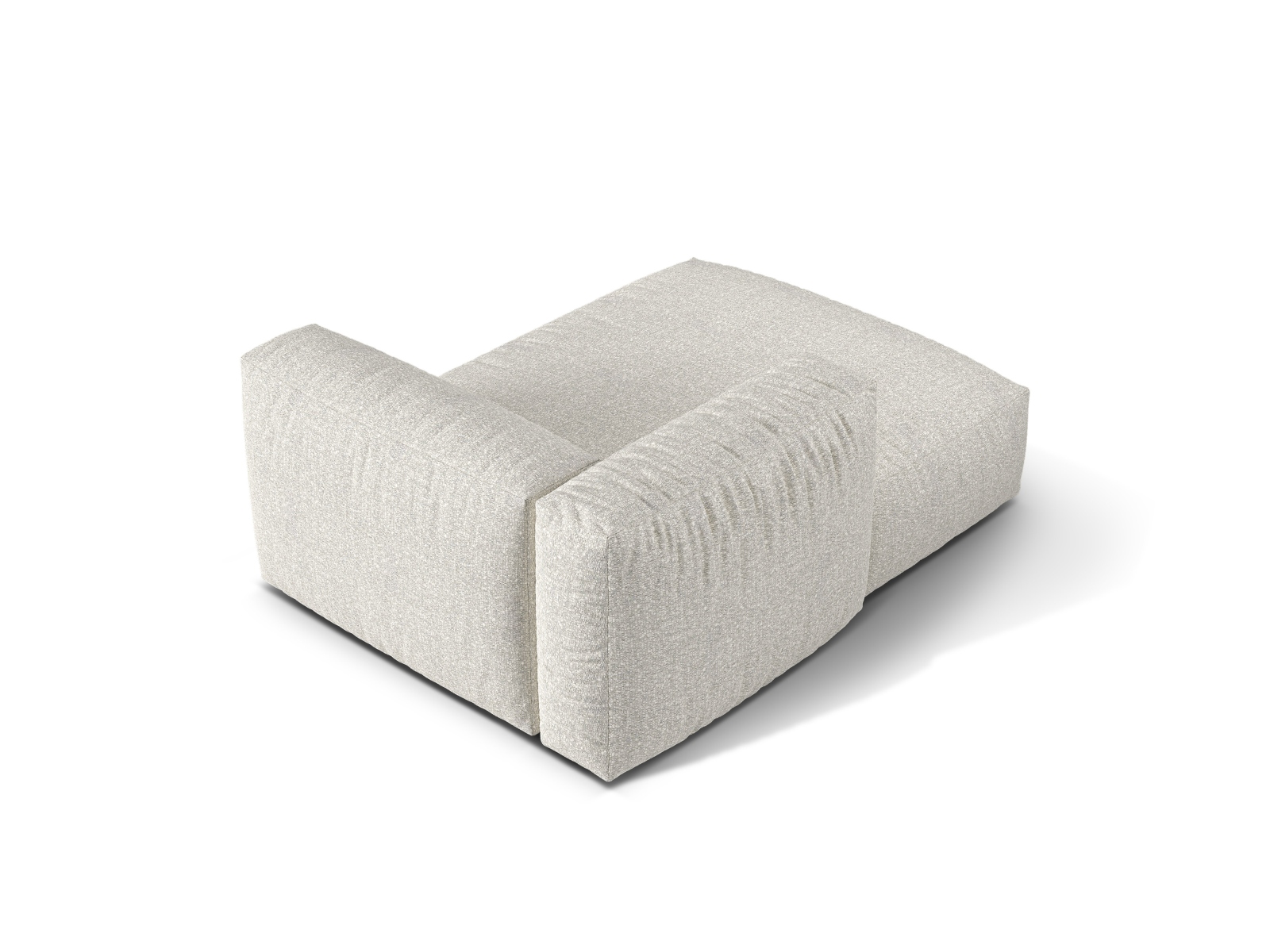 Boucle Chaise Longue Left, "Martina", 1 Seat, 120x176x75