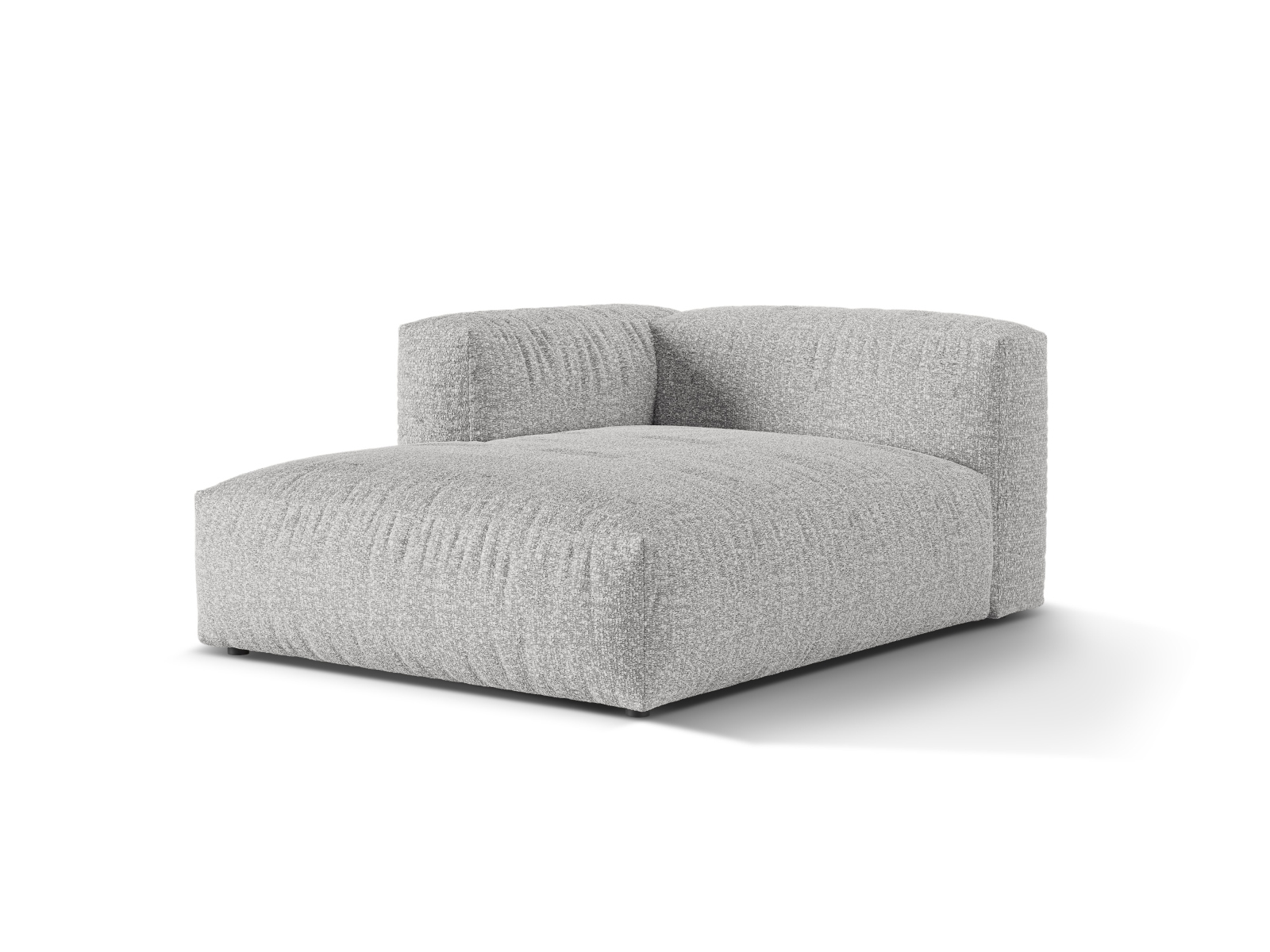 Boucle Chaise Longue Left, "Martina", 1 Seat, 120x176x75