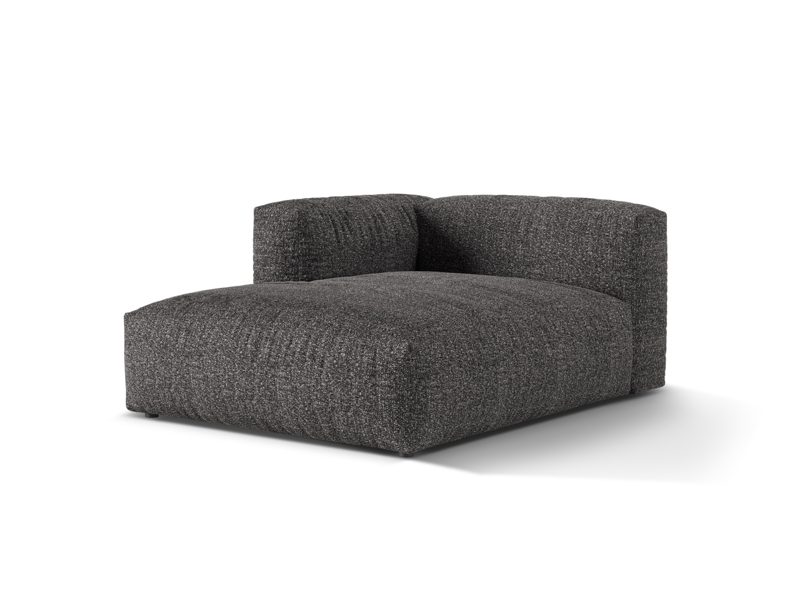 Boucle Chaise Longue Left, "Martina", 1 Seat, 120x176x75