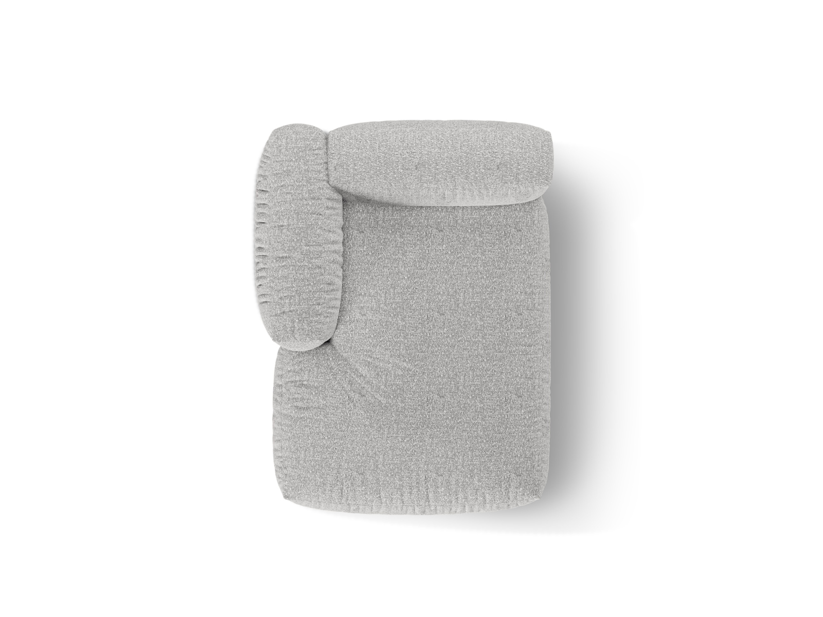 Boucle Chaise Longue Left, "Martina", 1 Seat, 120x176x75
