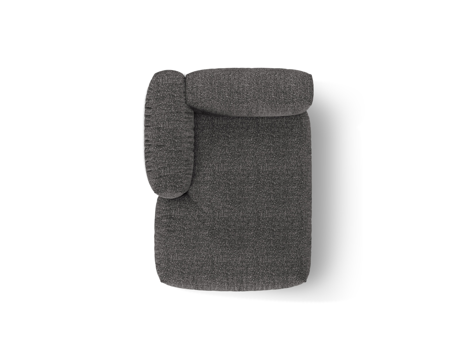 Boucle Chaise Longue Left, "Martina", 1 Seat, 120x176x75