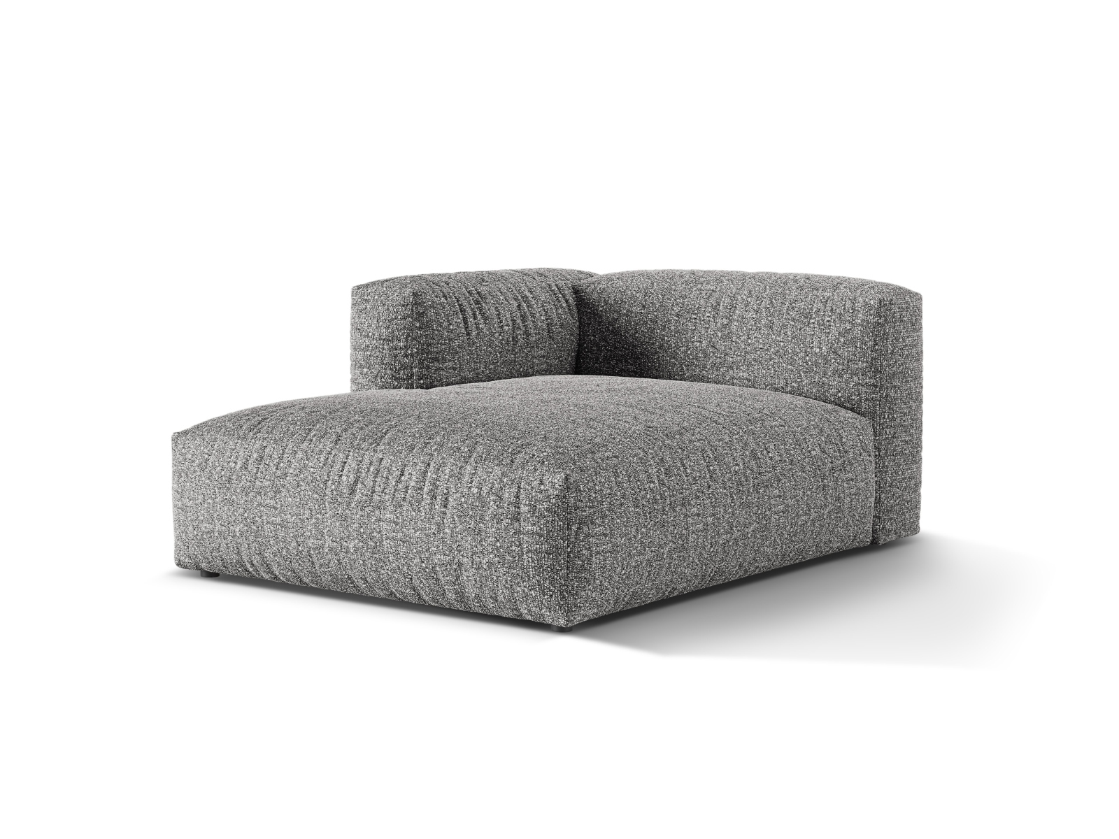 Boucle Chaise Longue Left, "Martina", 1 Seat, 120x176x75