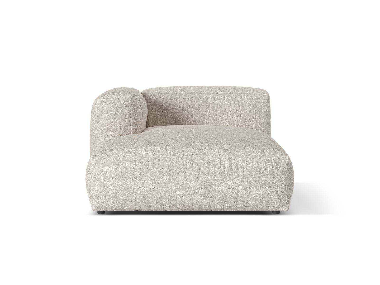 Boucle Chaise Longue Left, "Martina", 1 Seat, 120x176x75