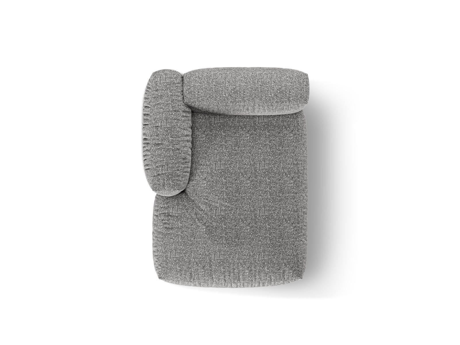 Boucle Chaise Longue Left, "Martina", 1 Seat, 120x176x75