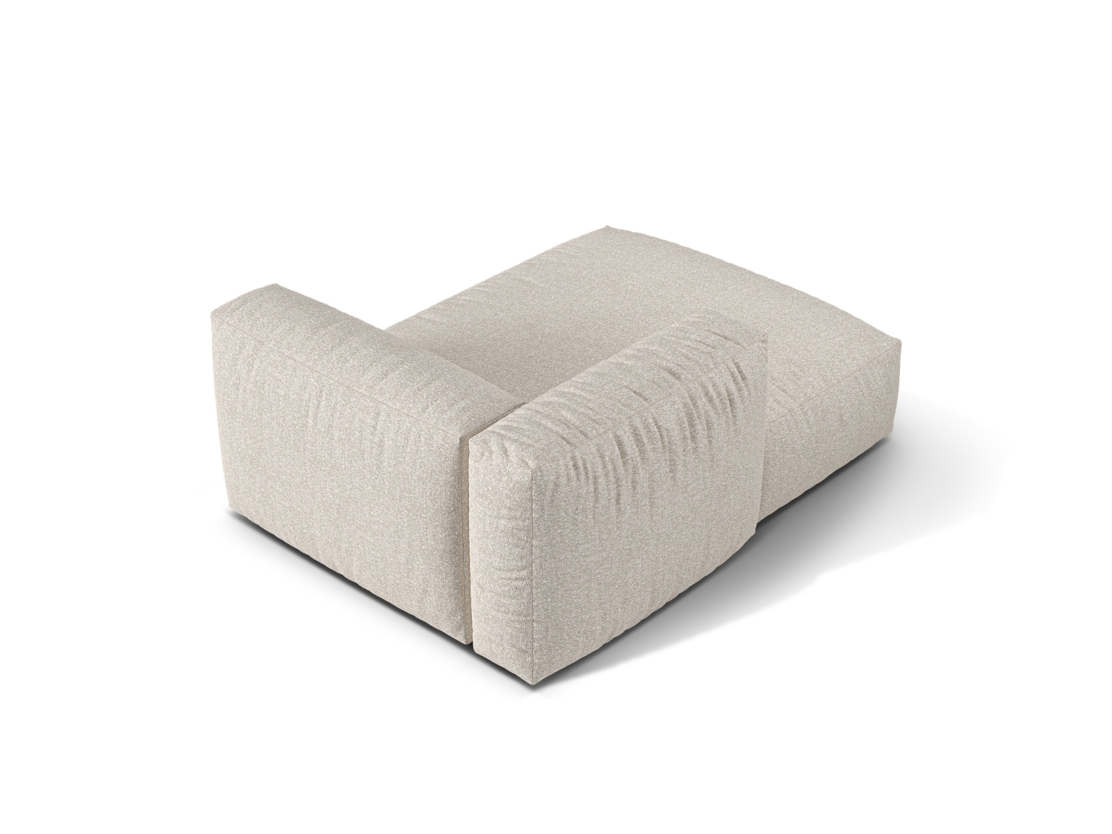 Boucle Chaise Longue Left, "Martina", 1 Seat, 120x176x75