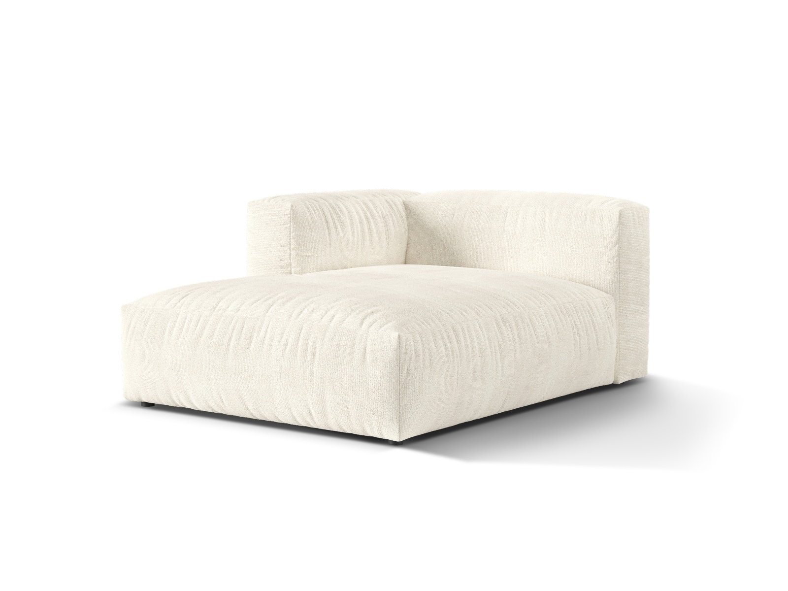 Boucle Chaise Longue Left, "Martina", 1 Seat, 120x176x75