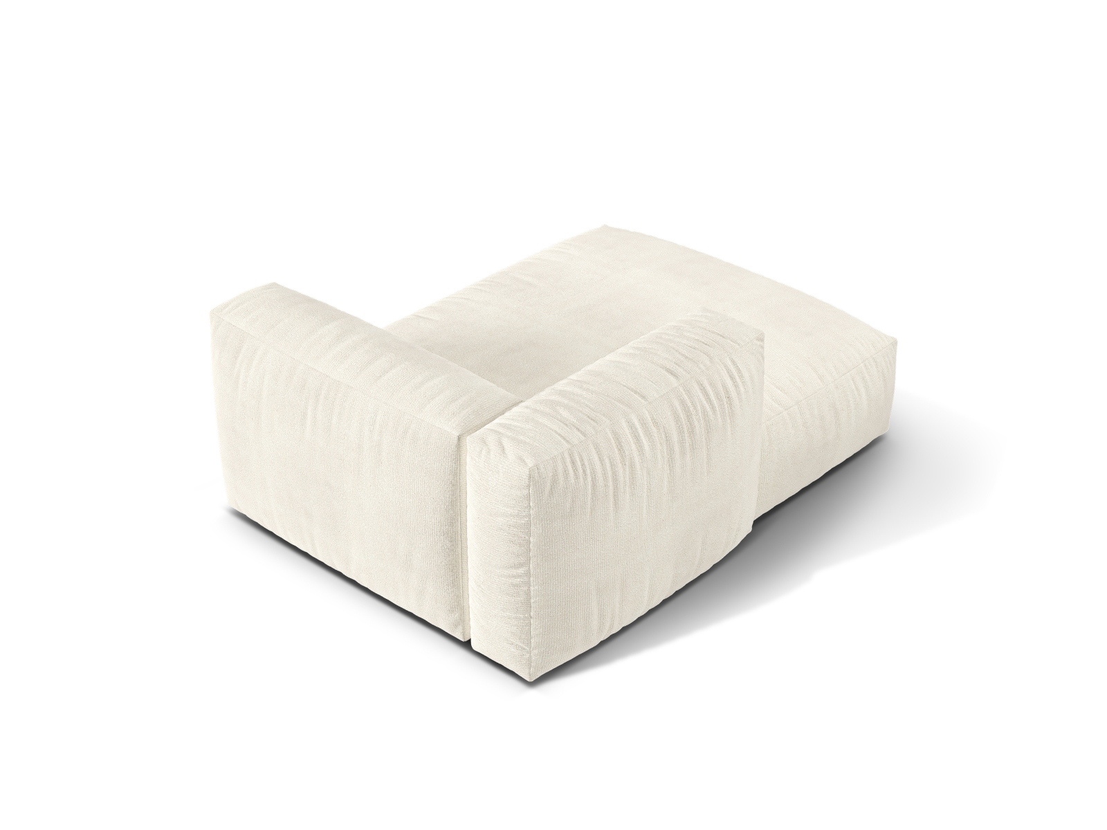 Boucle Chaise Longue Left, "Martina", 1 Seat, 120x176x75