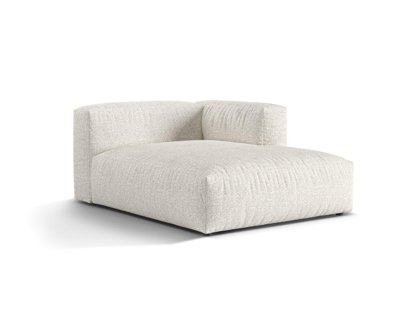 Boucle Chaise Longue Right, "Martina", 1 Seat, 120x176x75