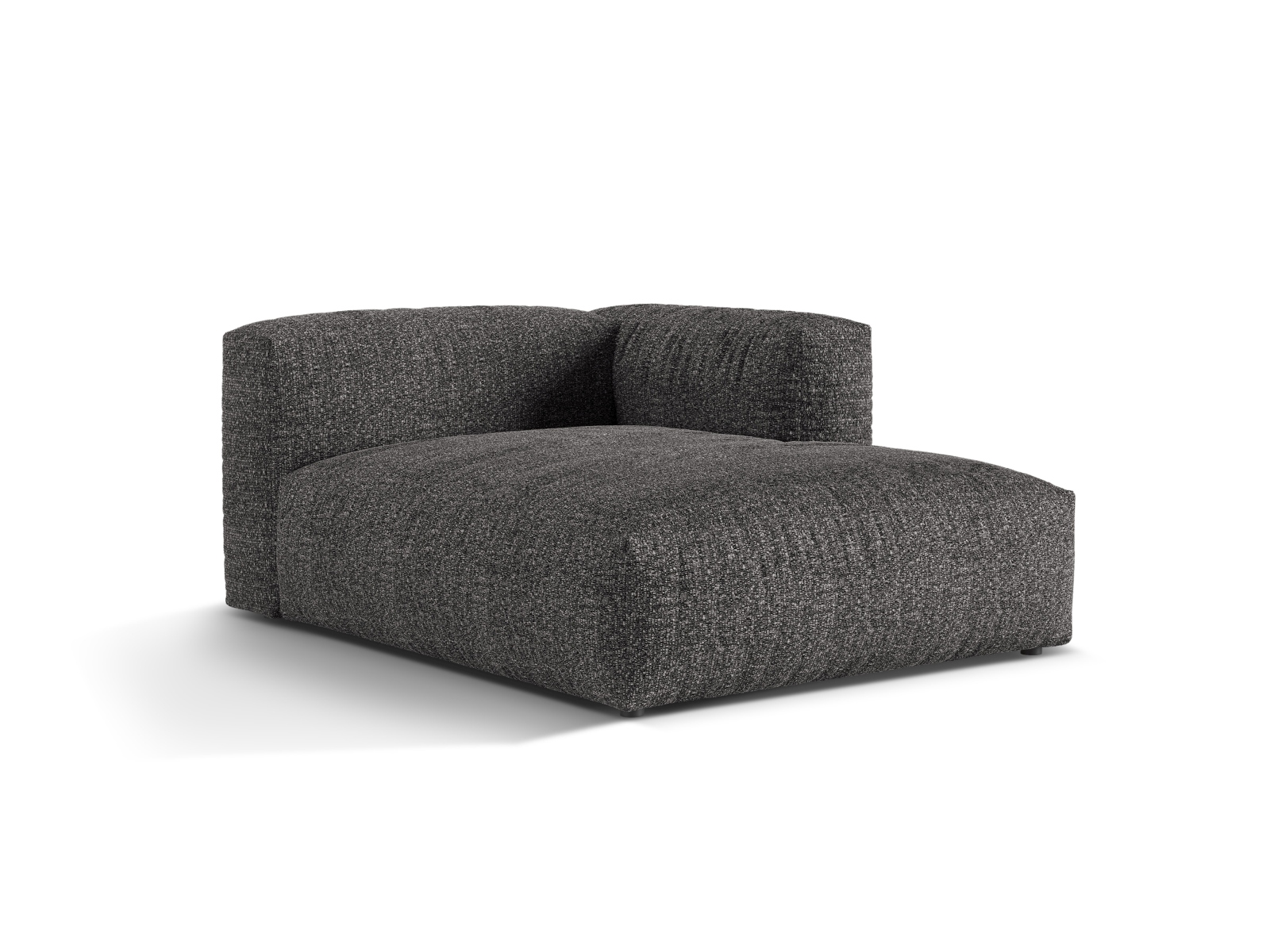 Boucle Chaise Longue Right, "Martina", 1 Seat, 120x176x75