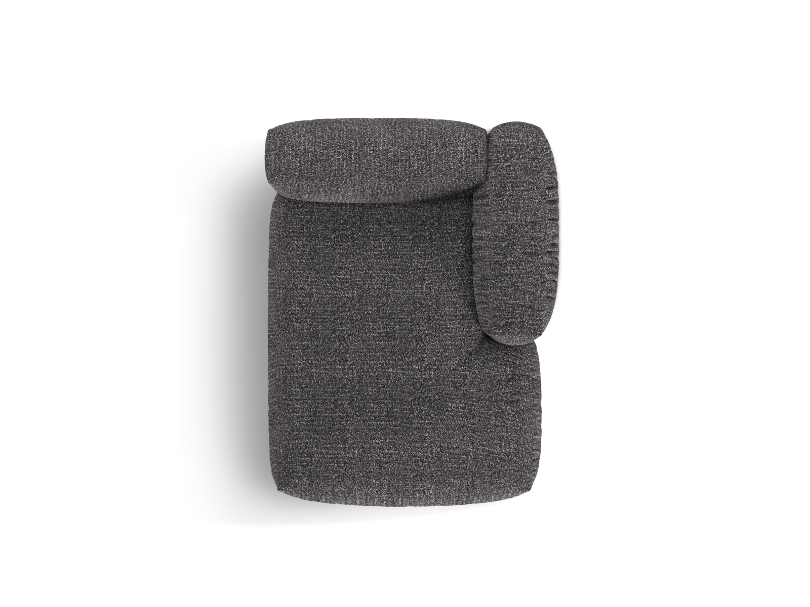 Boucle Chaise Longue Right, "Martina", 1 Seat, 120x176x75