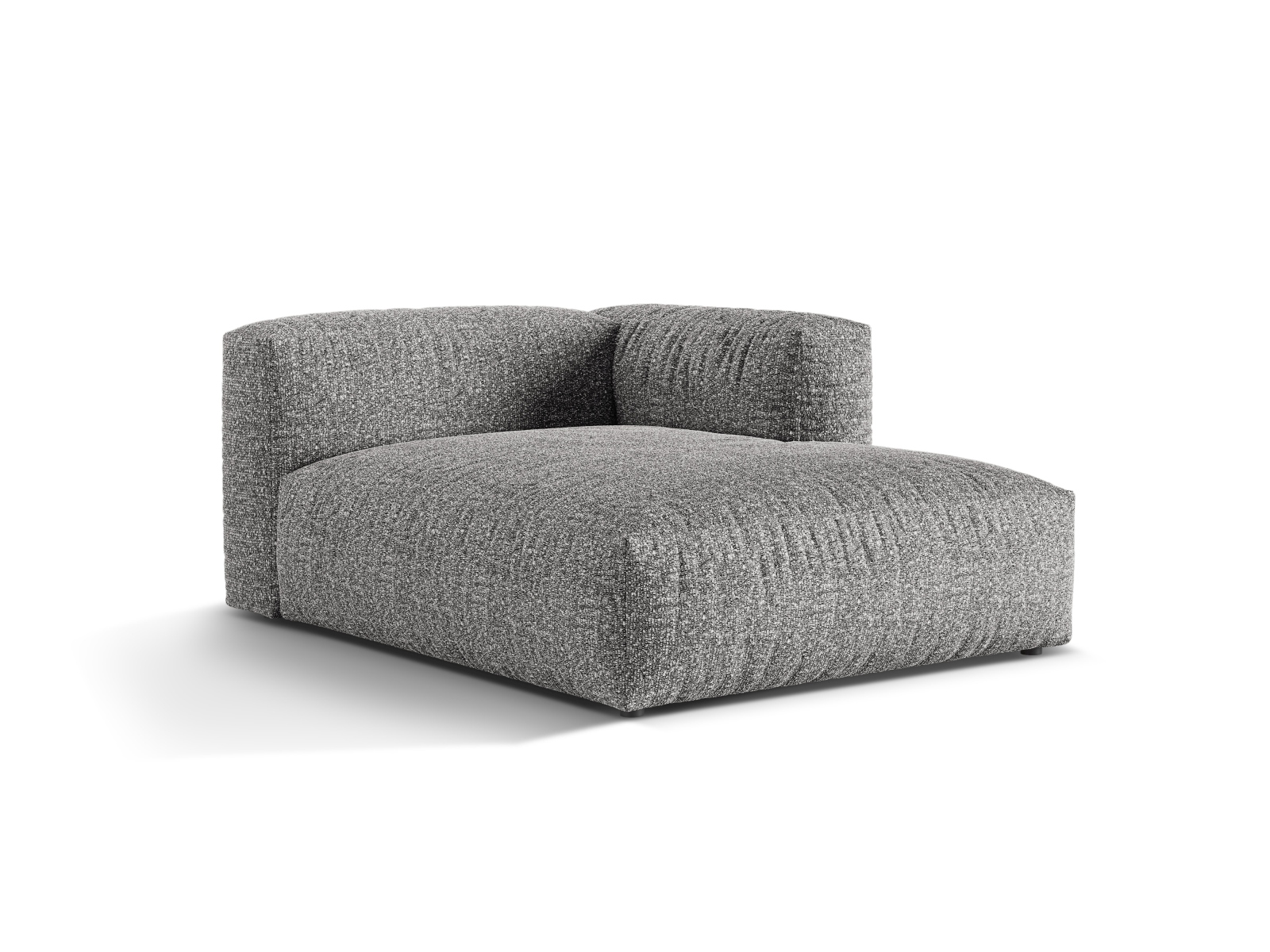 Boucle Chaise Longue Right, "Martina", 1 Seat, 120x176x75