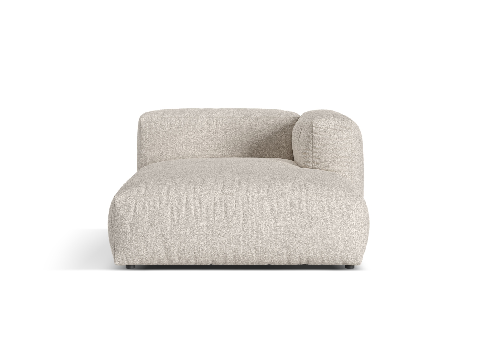 Boucle Chaise Longue Right, "Martina", 1 Seat, 120x176x75