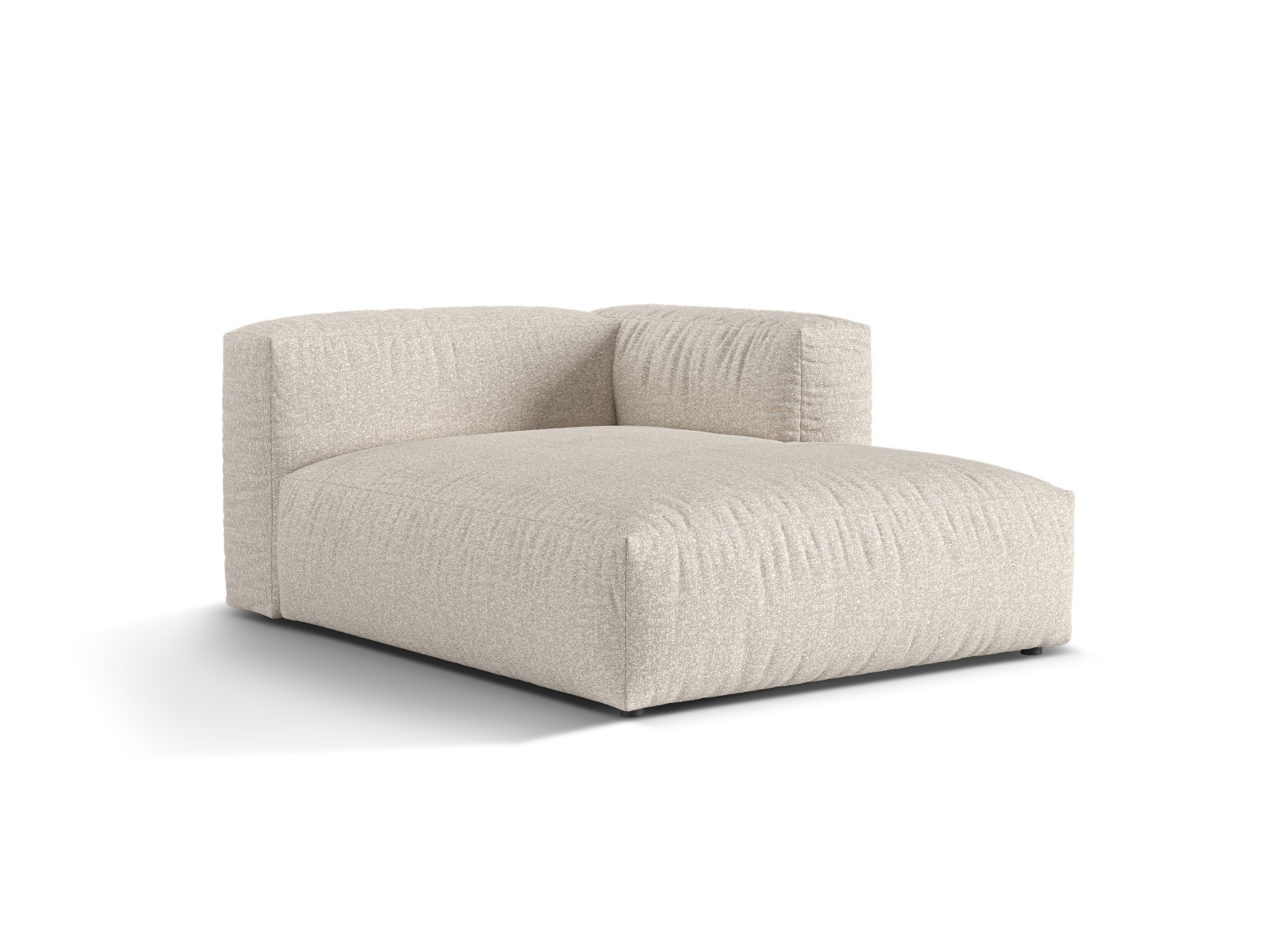 Boucle Chaise Longue Right, "Martina", 1 Seat, 120x176x75