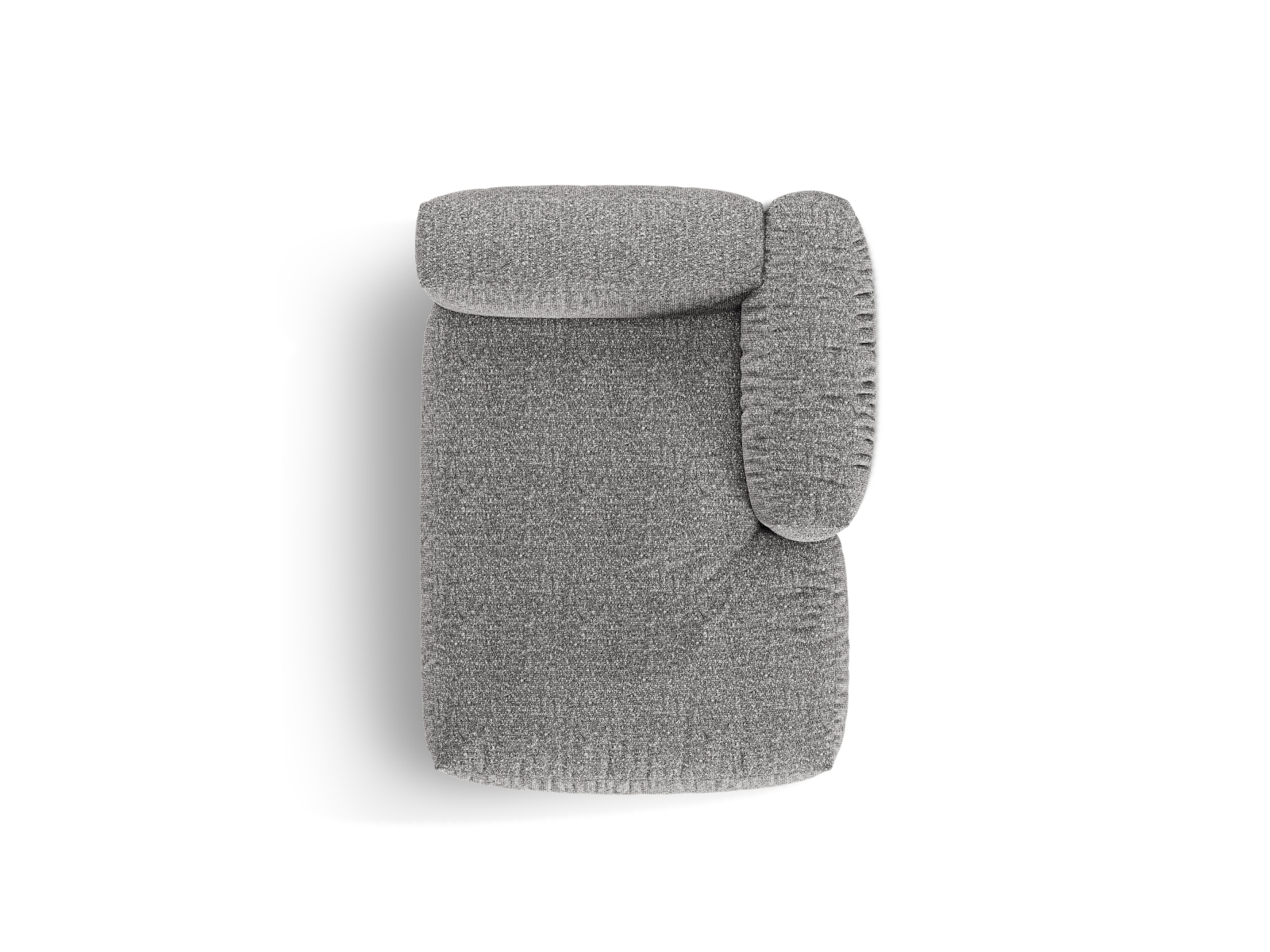 Boucle Chaise Longue Right, "Martina", 1 Seat, 120x176x75