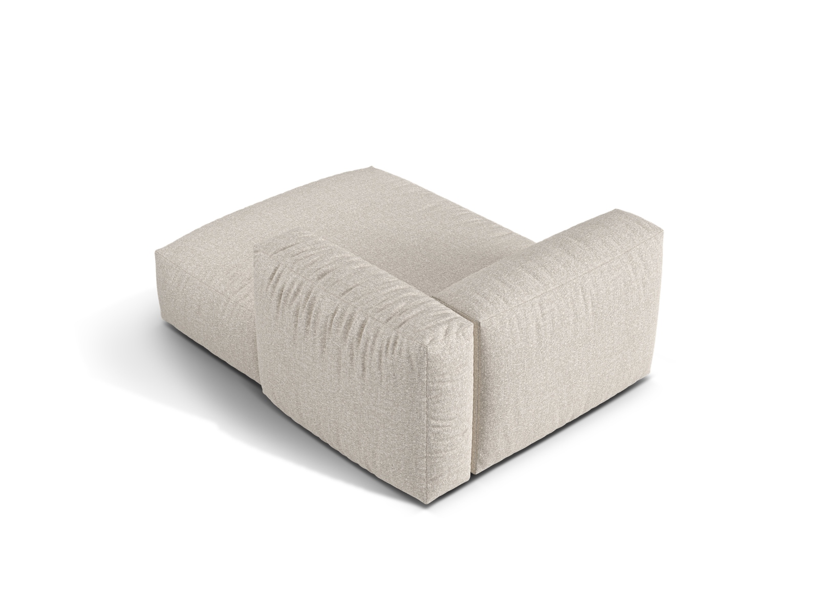 Boucle Chaise Longue Right, "Martina", 1 Seat, 120x176x75