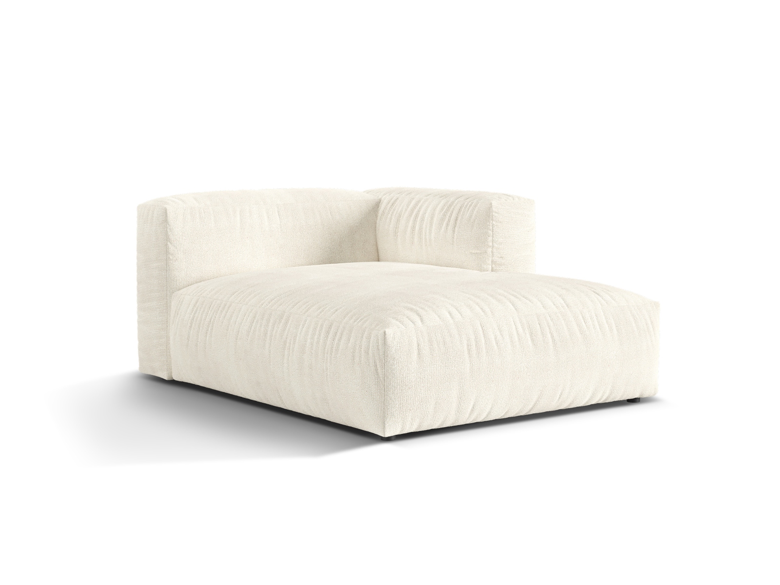Boucle Chaise Longue Right, "Martina", 1 Seat, 120x176x75