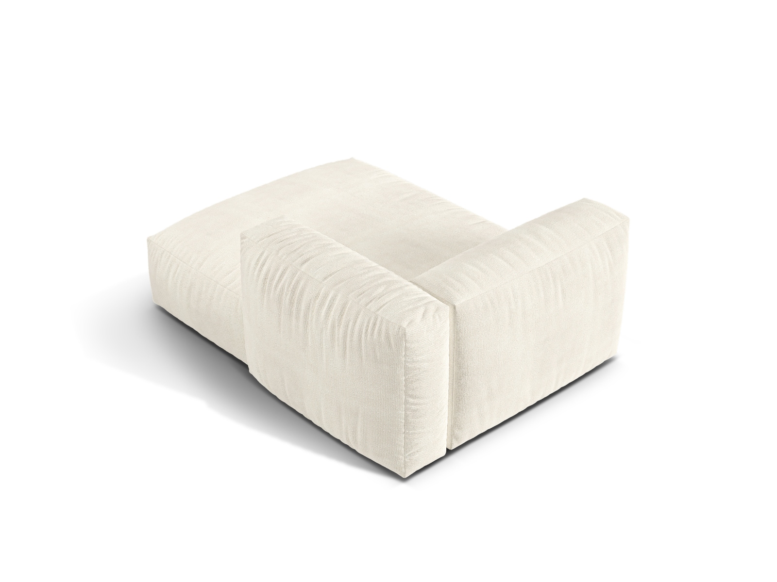 Boucle Chaise Longue Right, "Martina", 1 Seat, 120x176x75