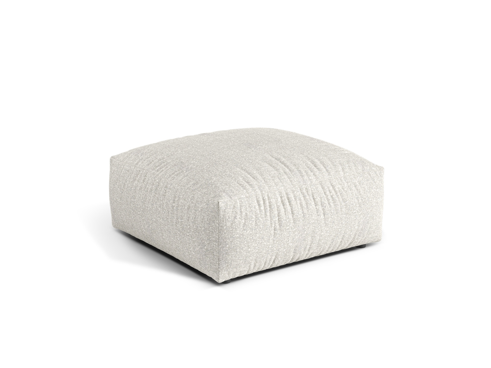 Boucle large pouf, "Martina", 1 Seat, 106x106x44