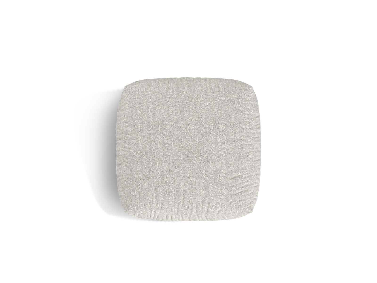 Boucle large pouf, "Martina", 1 Seat, 106x106x44