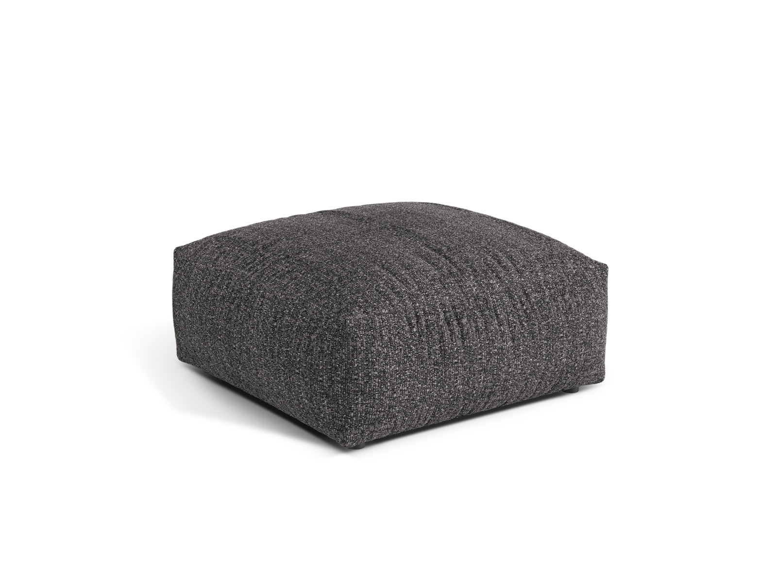 Boucle large pouf, "Martina", 1 Seat, 106x106x44
