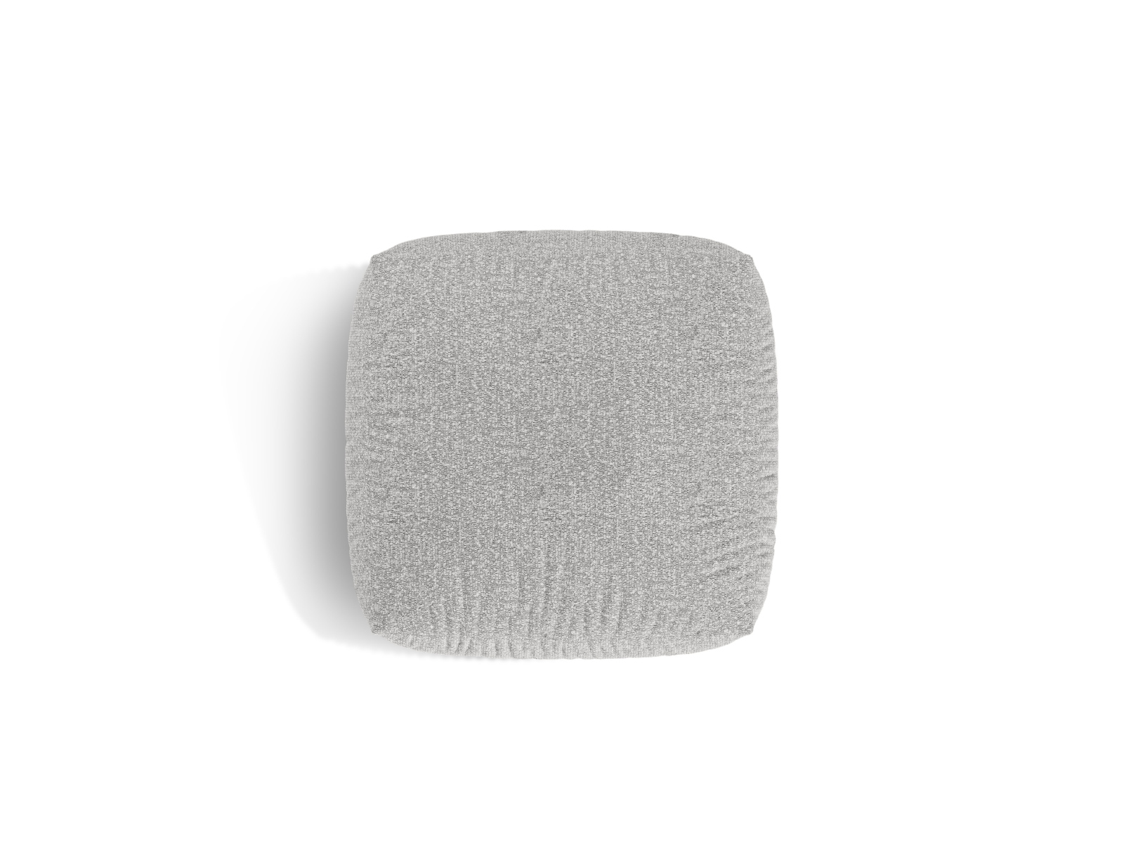 Boucle large pouf, "Martina", 1 Seat, 106x106x44