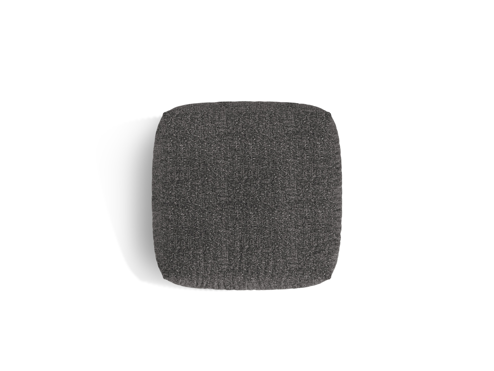 Boucle large pouf, "Martina", 1 Seat, 106x106x44