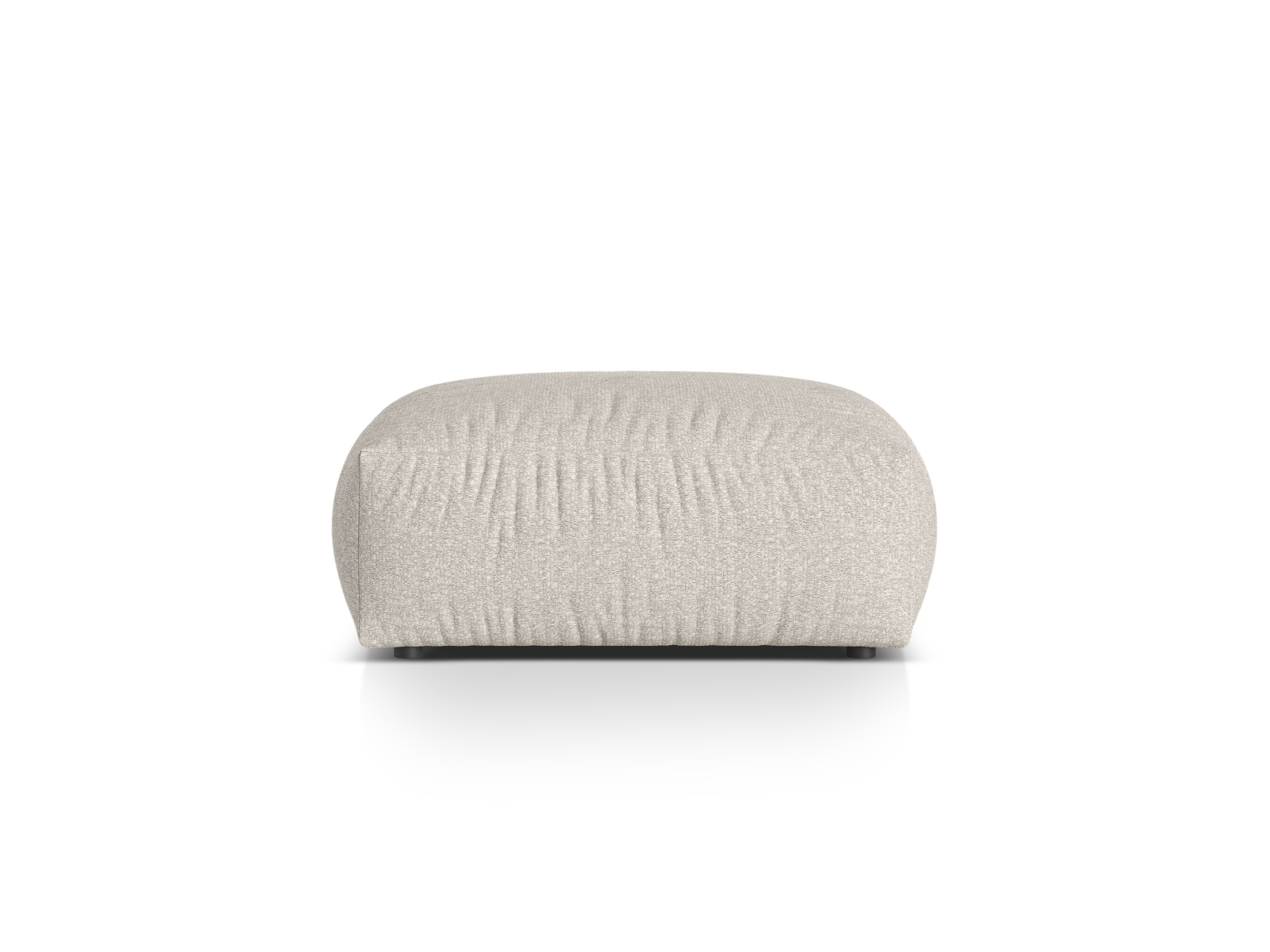 Boucle large pouf, "Martina", 1 Seat, 106x106x44