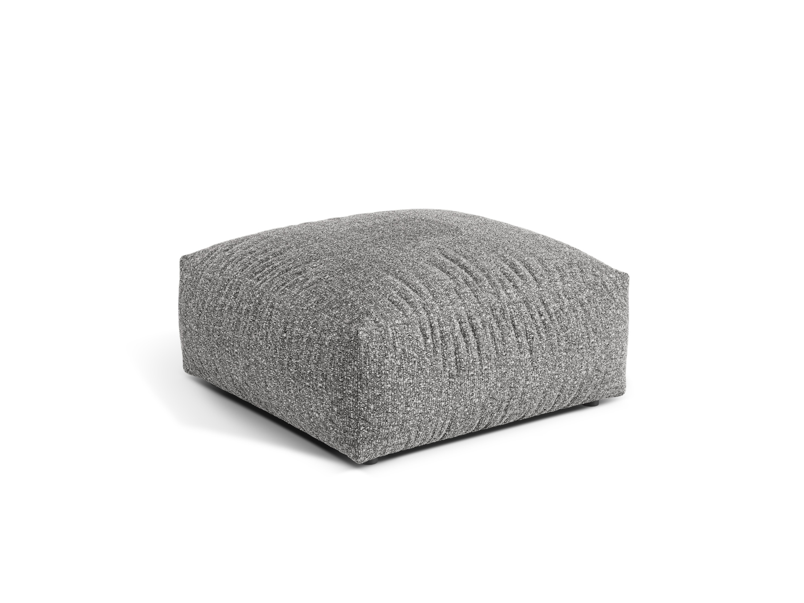 Boucle large pouf, "Martina", 1 Seat, 106x106x44