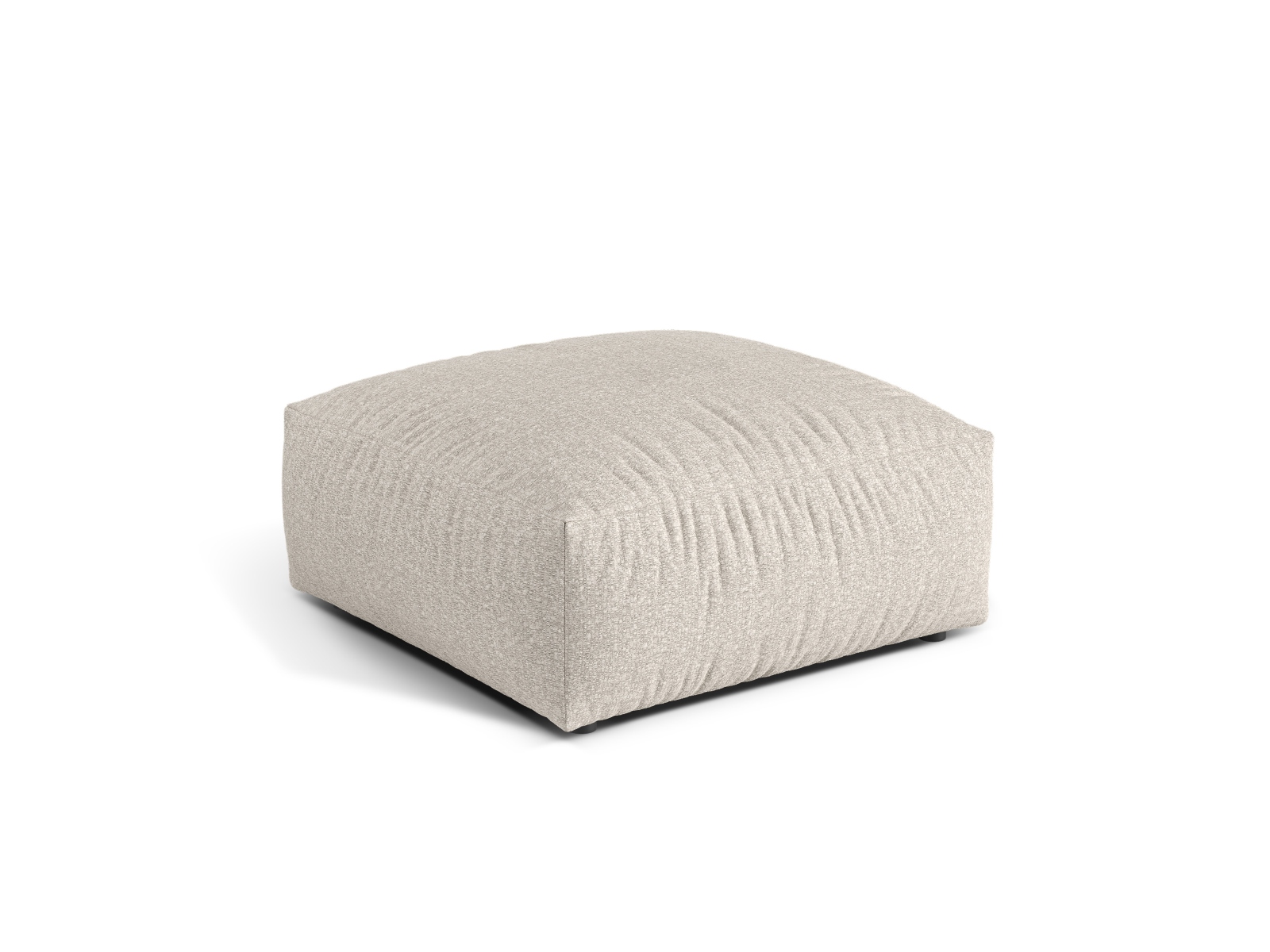 Boucle large pouf, "Martina", 1 Seat, 106x106x44