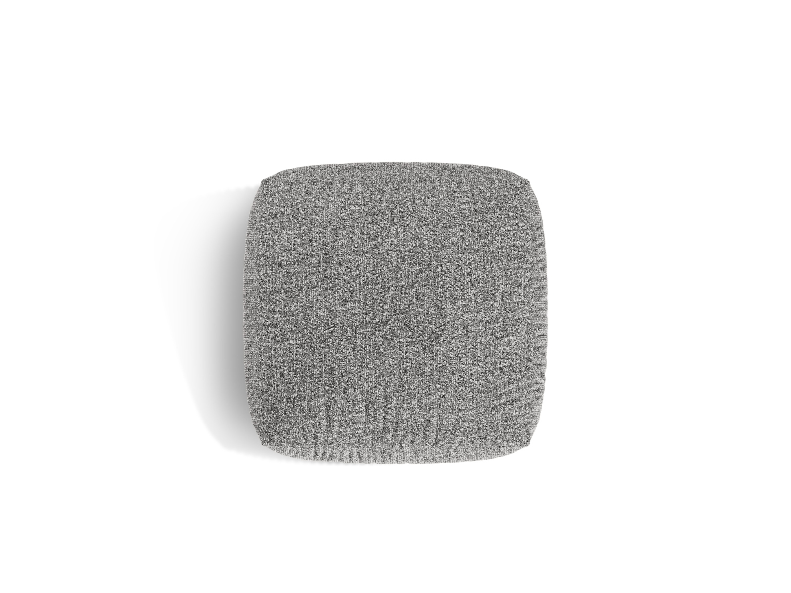 Boucle large pouf, "Martina", 1 Seat, 106x106x44