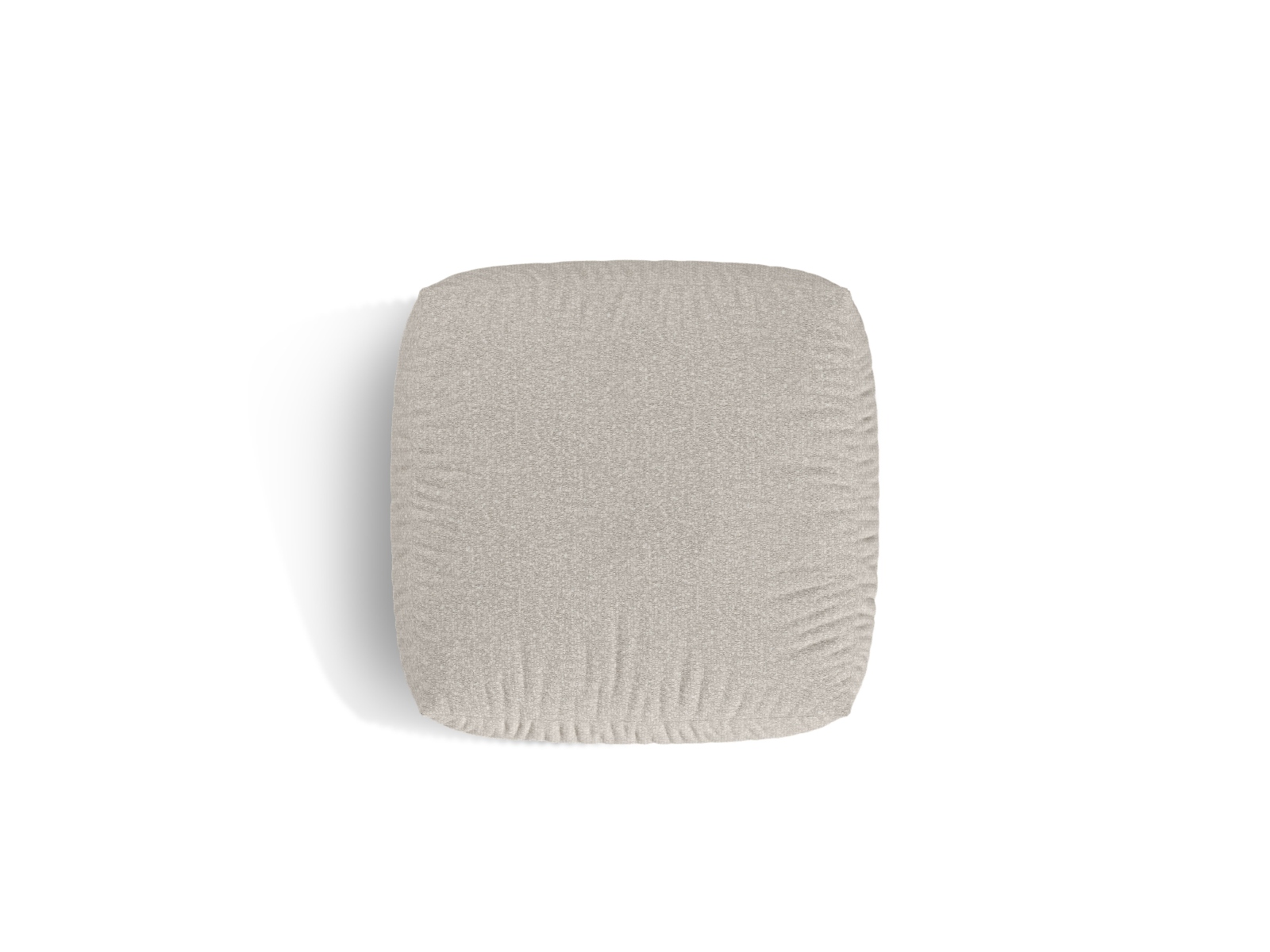 Boucle large pouf, "Martina", 1 Seat, 106x106x44