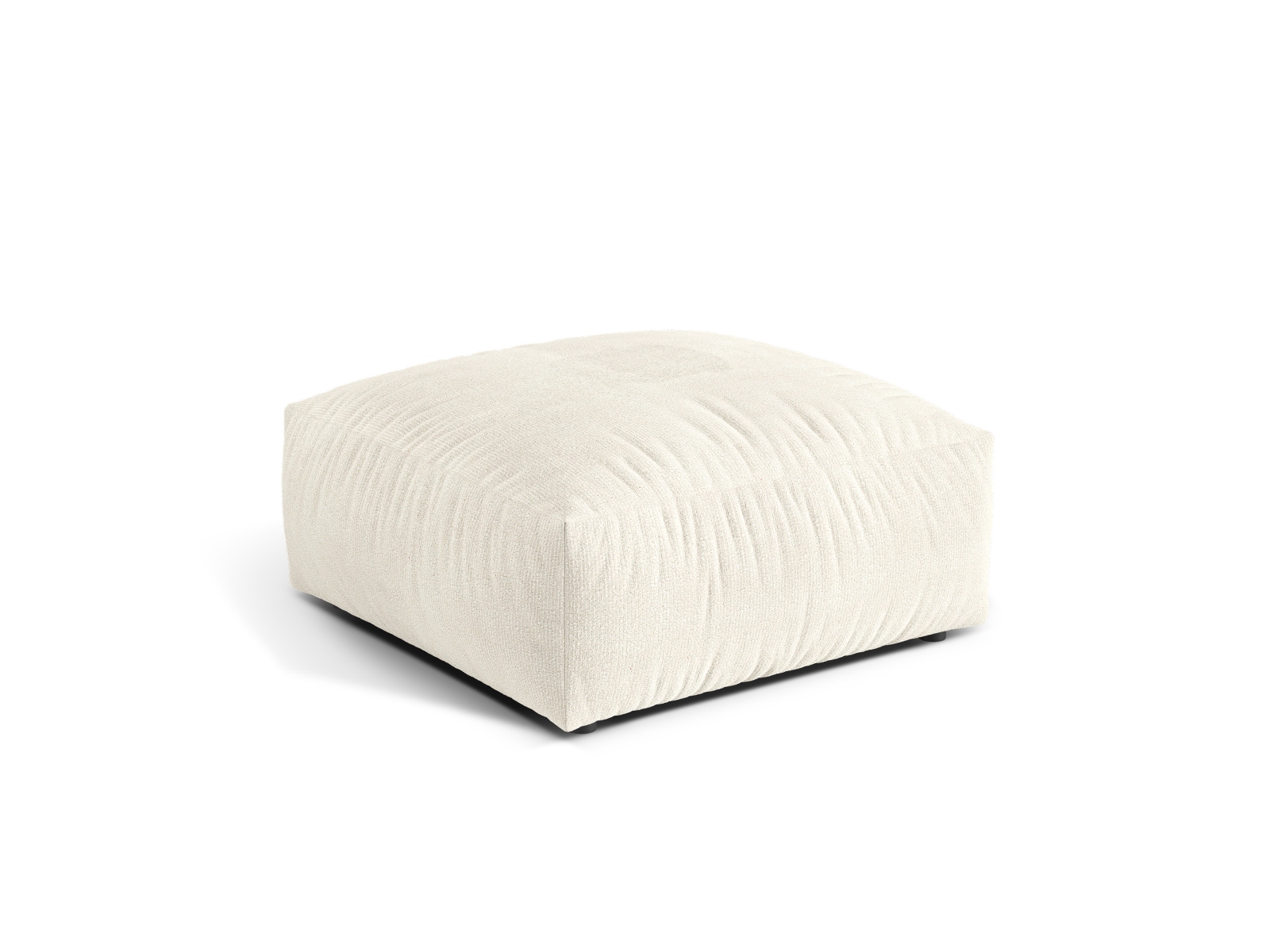 Boucle large pouf, "Martina", 1 Seat, 106x106x44