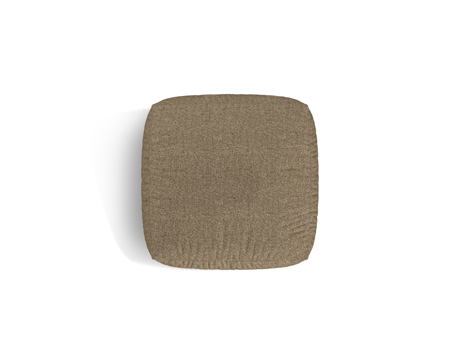 Boucle large pouf, "Martina", 1 Seat, 106x106x44