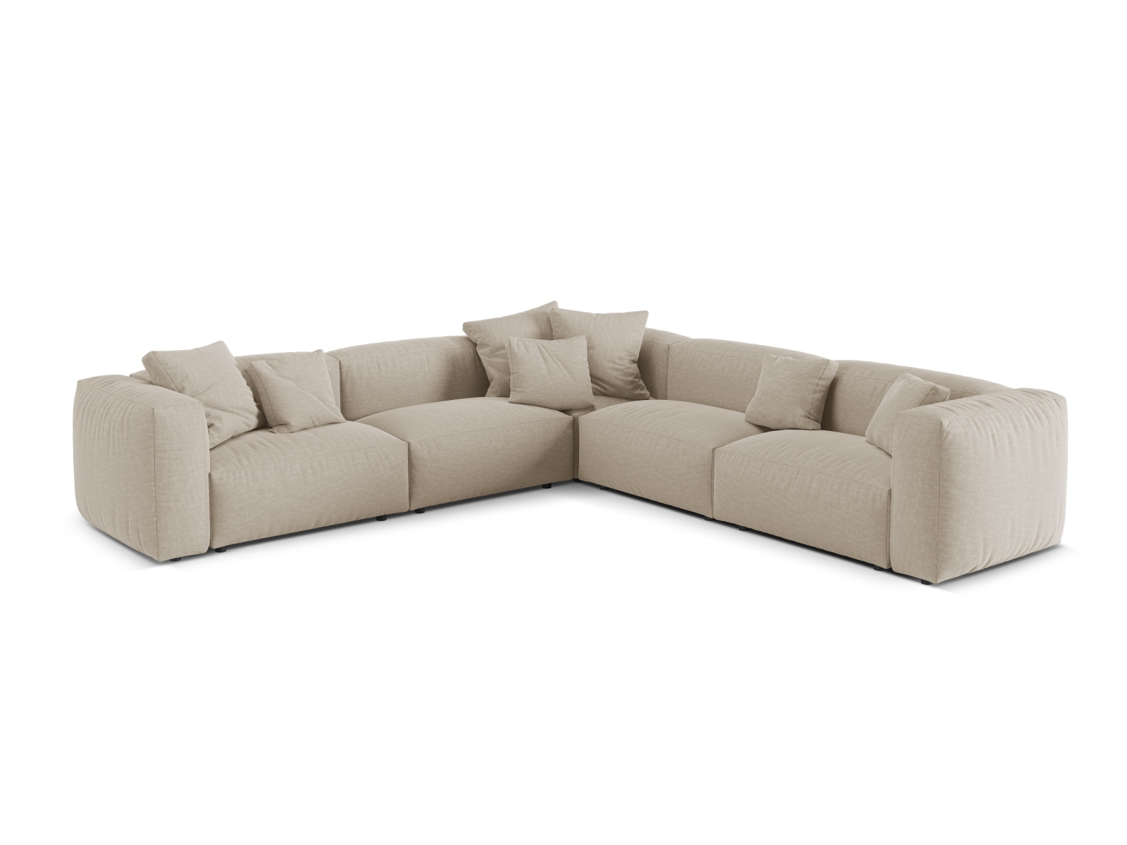 Modular Symmetrical Corner Sofa XL, "Martina", 5 Seats, 316x316x75