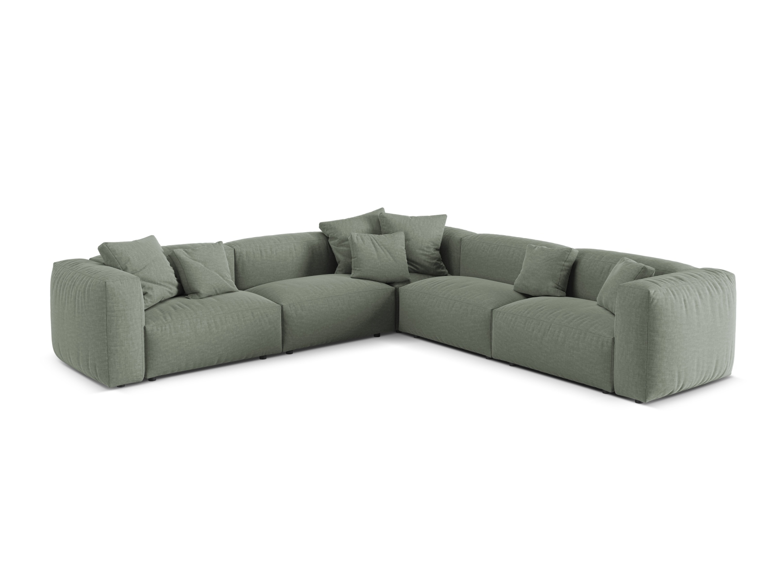 Modular Symmetrical Corner Sofa XL, "Martina", 5 Seats, 316x316x75
