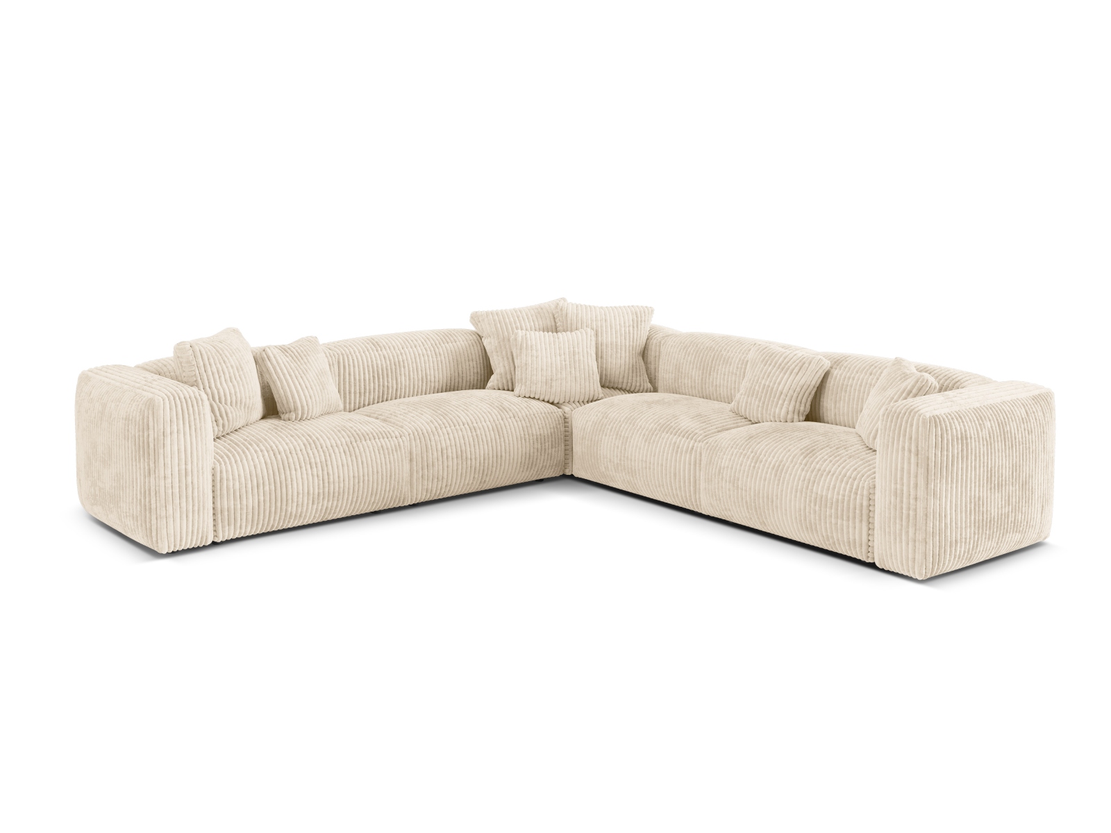 Modular Symmetrical Corner Sofa XL, "Martina", 5 Seats, 316x316x75