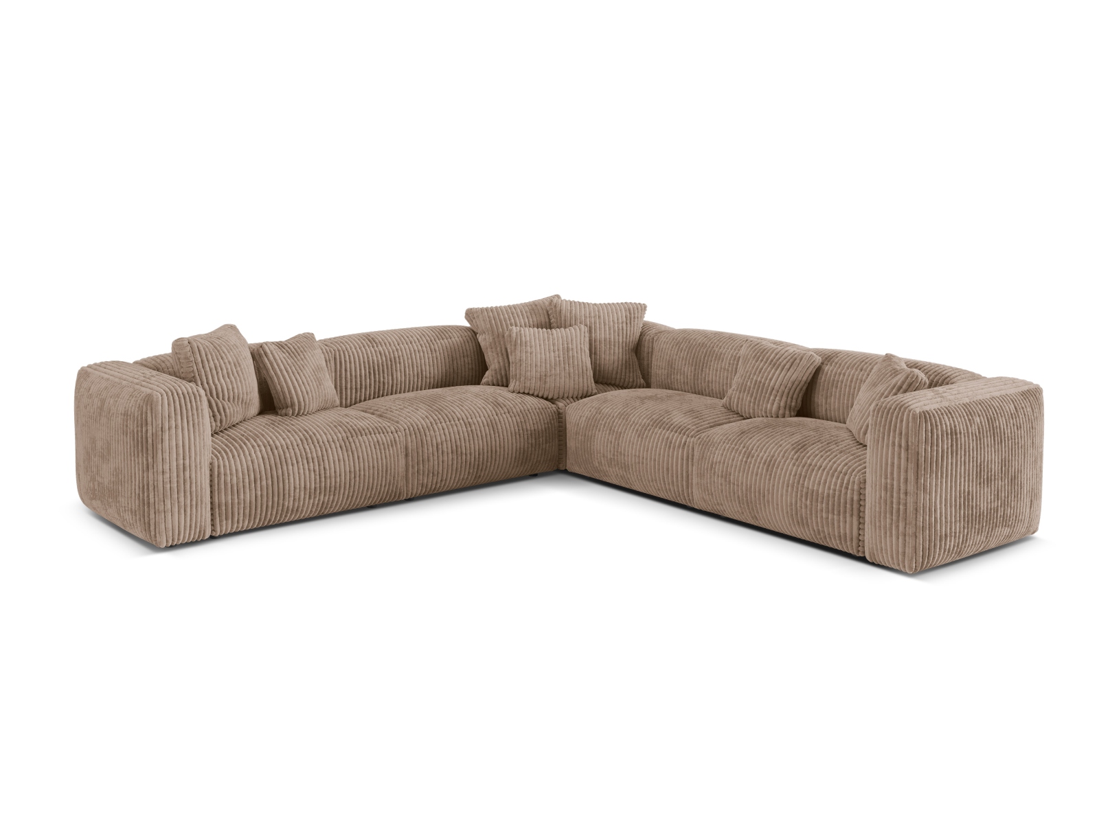 Modular Symmetrical Corner Sofa XL, "Martina", 5 Seats, 316x316x75