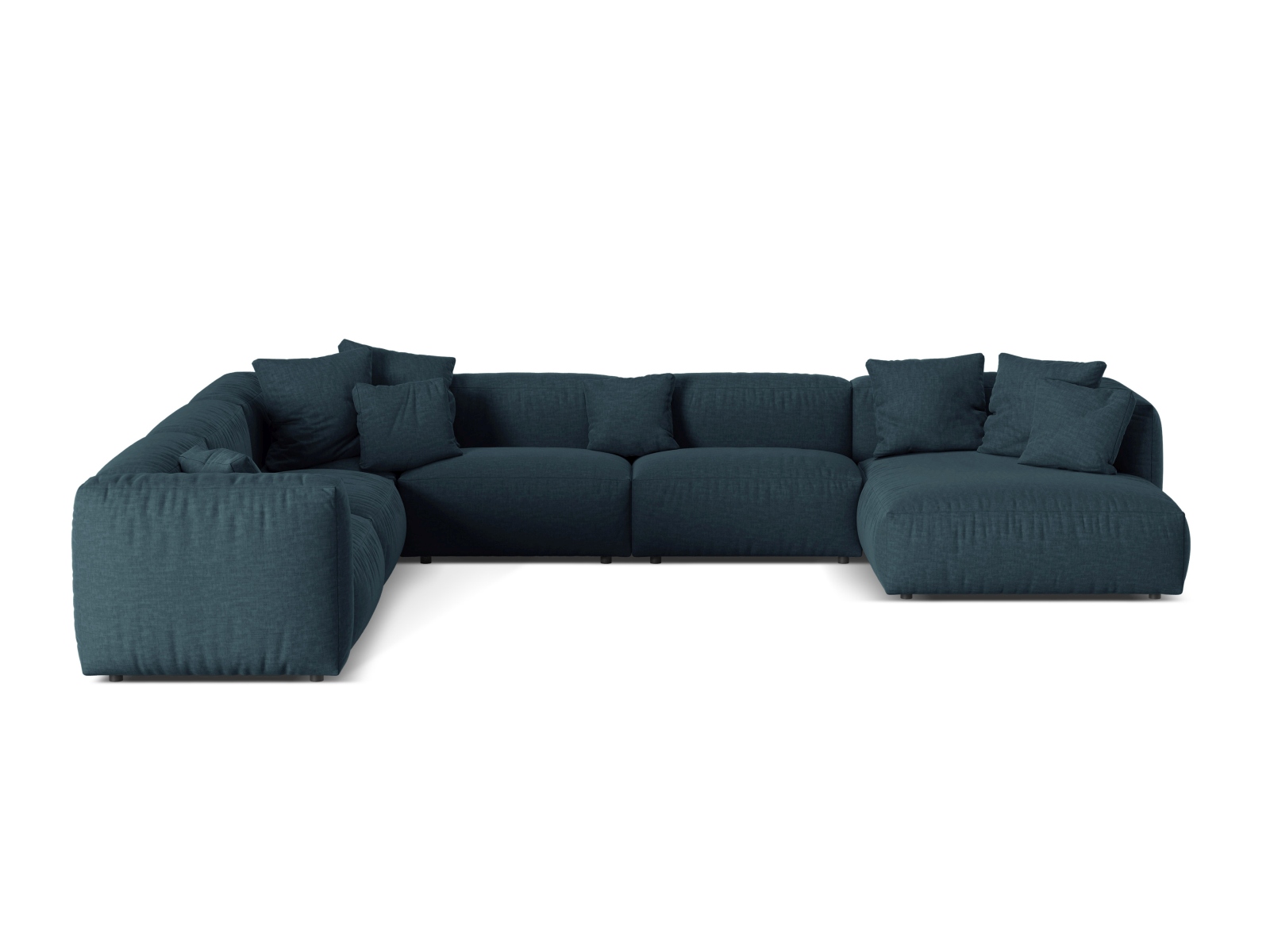Modular Left Corner Sofa XL, "Martina", 6 Seats, 406x316x75