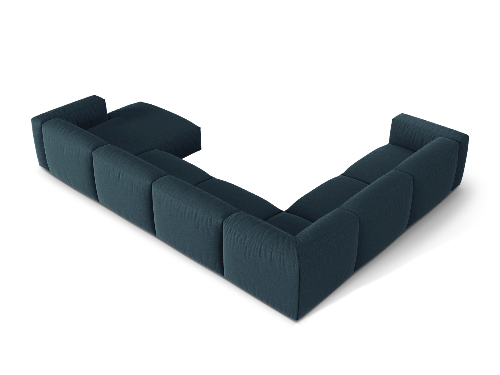 Modular Left Corner Sofa XL, "Martina", 6 Seats, 406x316x75