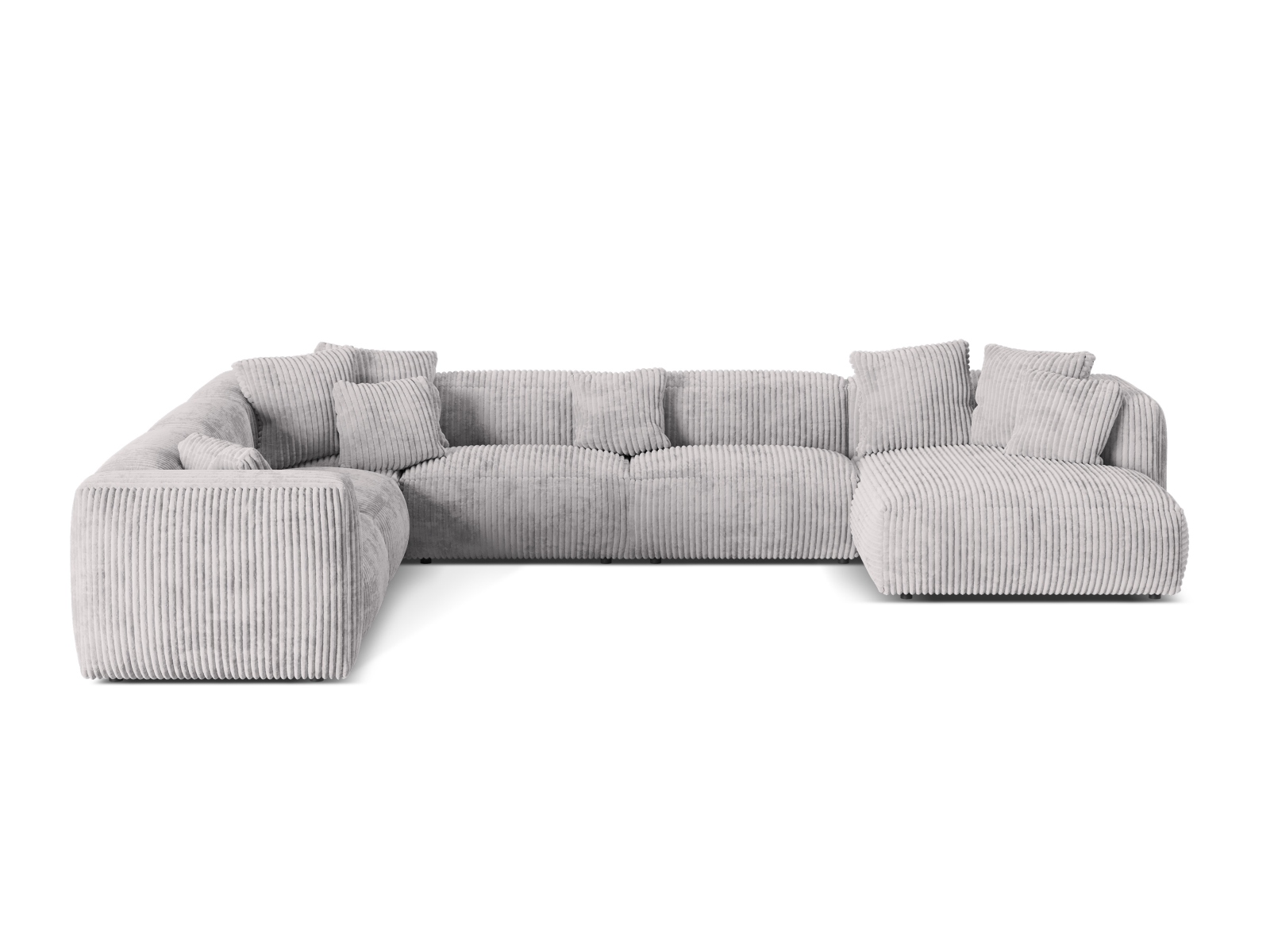 Modular Left Corner Sofa XL, "Martina", 6 Seats, 406x316x75
