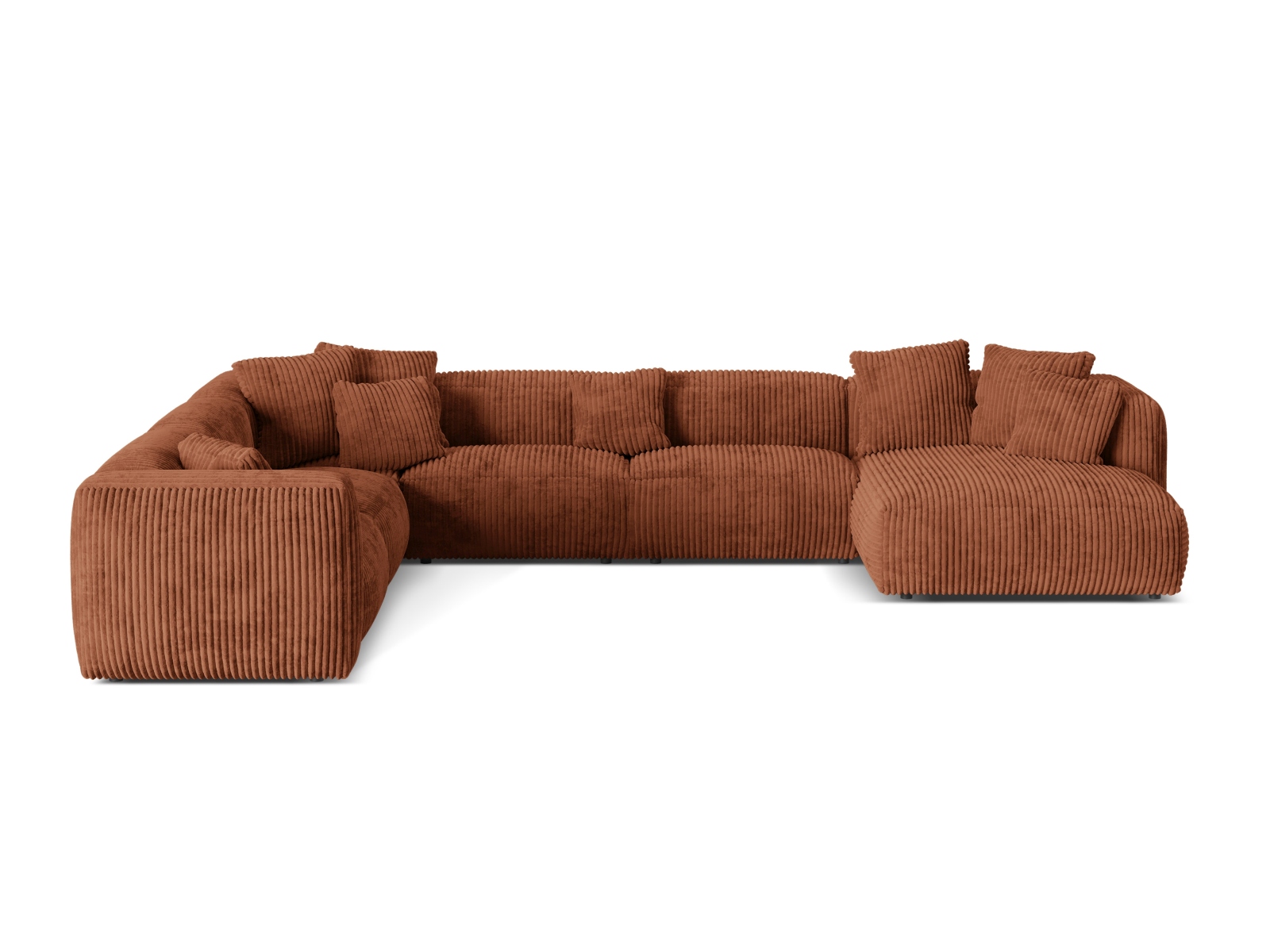 Modular Left Corner Sofa XL, "Martina", 6 Seats, 406x316x75
