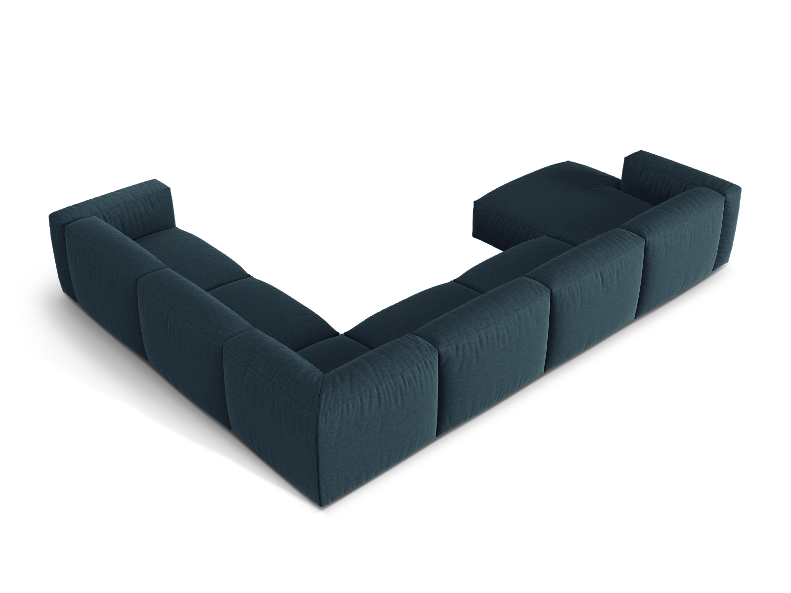 Modular Right Corner Sofa XL, "Martina", 6 Seats, 406x316x75