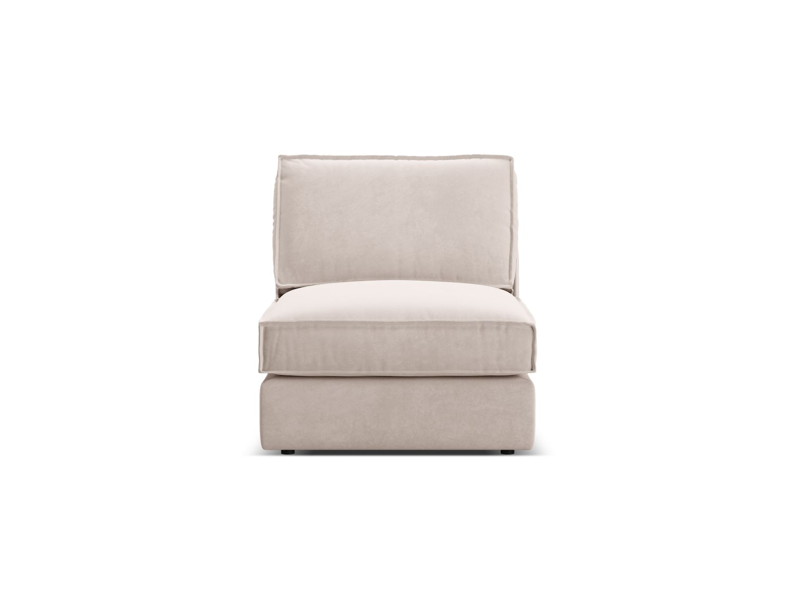 Velvet Modul Armless, "Pola", 1 Seat, 80x103x88