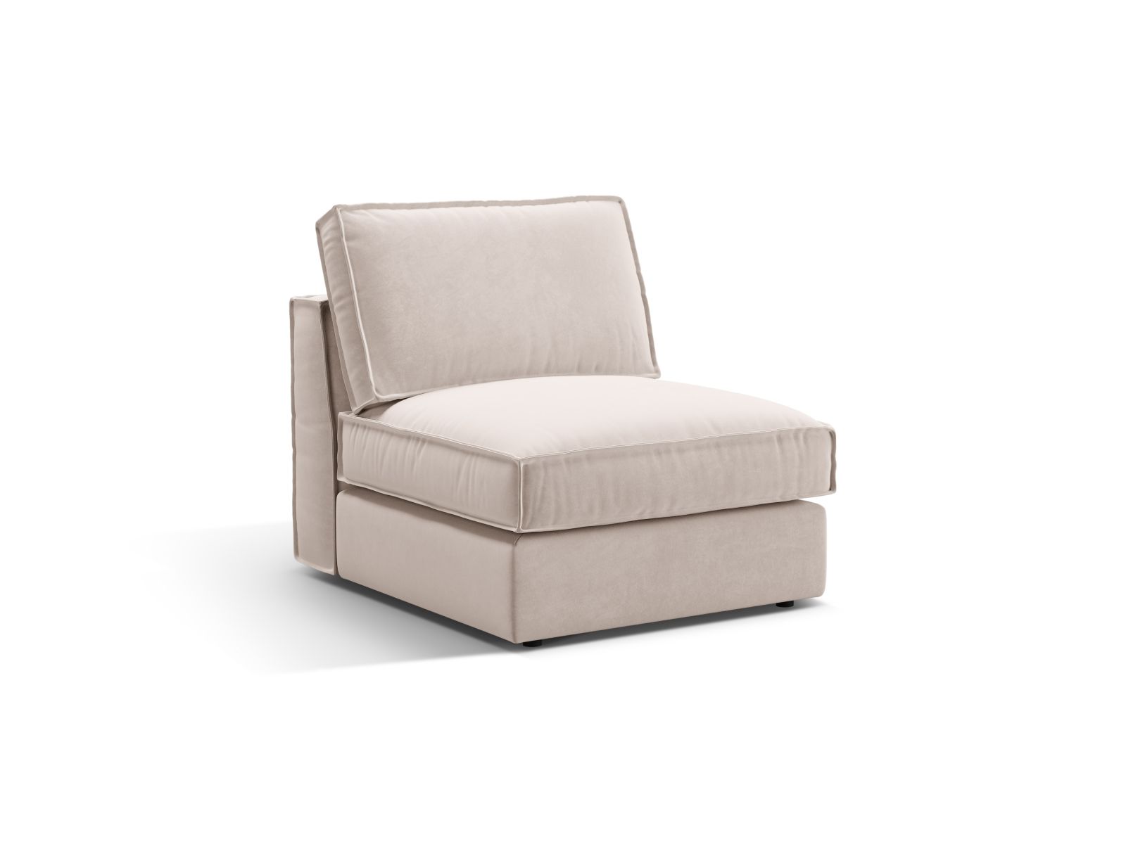 Velvet Modul Armless, "Pola", 1 Seat, 80x103x88