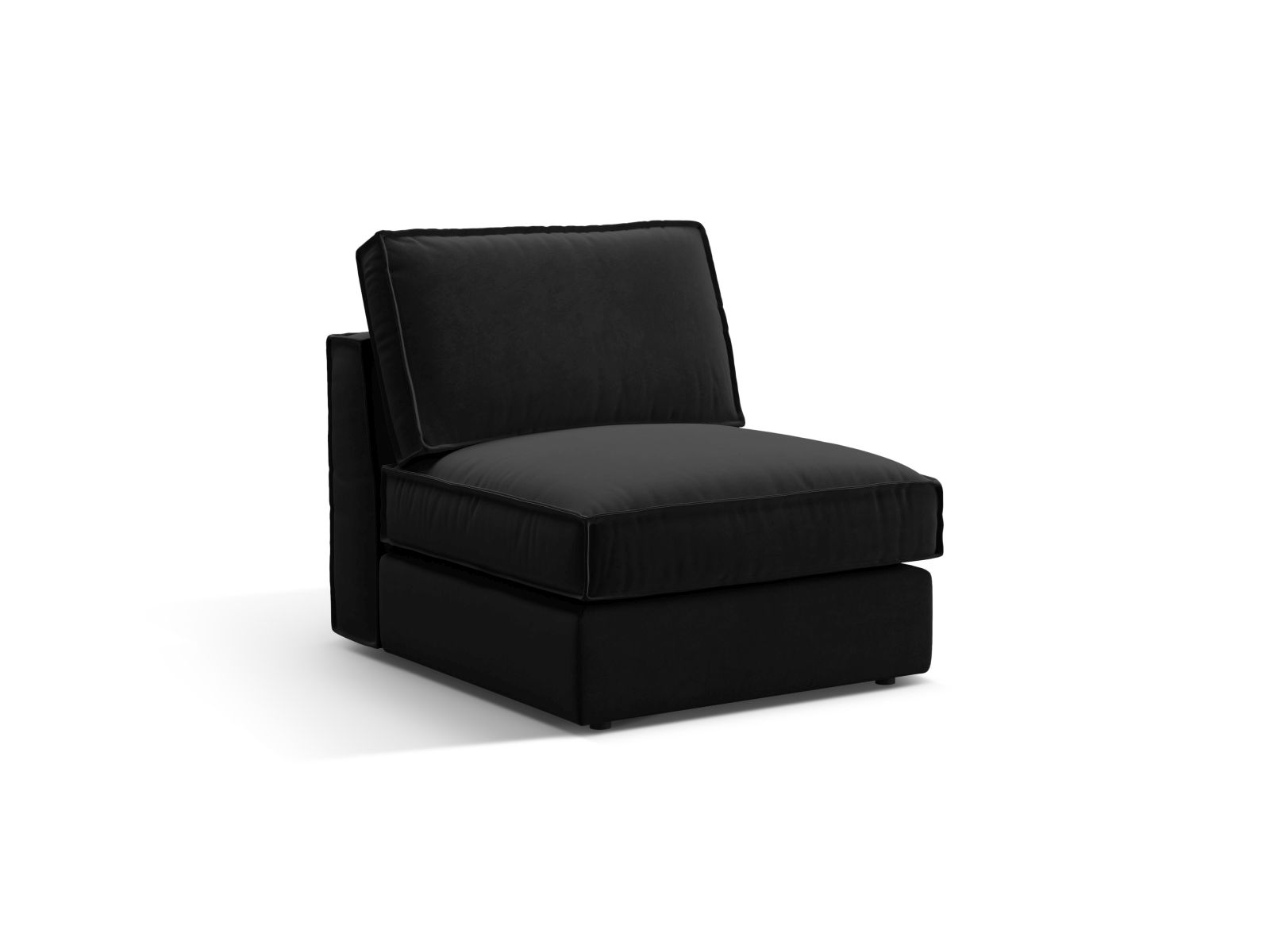 Velvet Modul Armless, "Pola", 1 Seat, 80x103x88