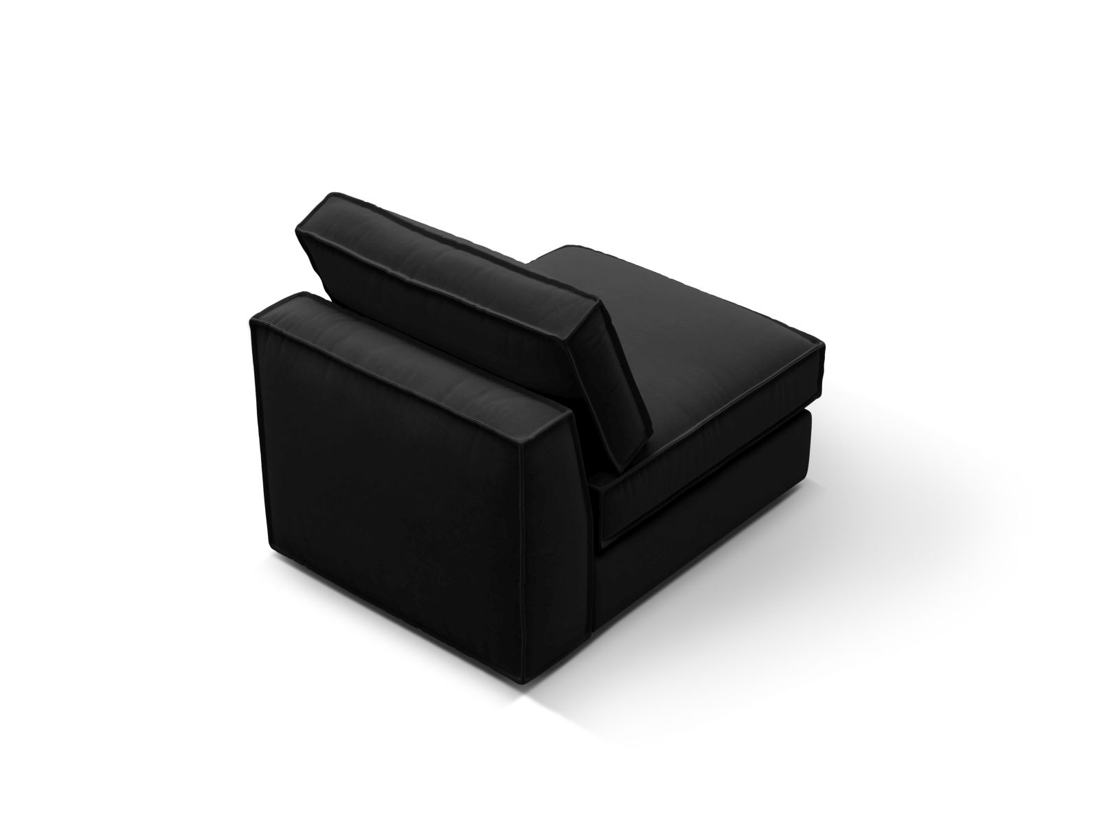 Velvet Modul Armless, "Pola", 1 Seat, 80x103x88