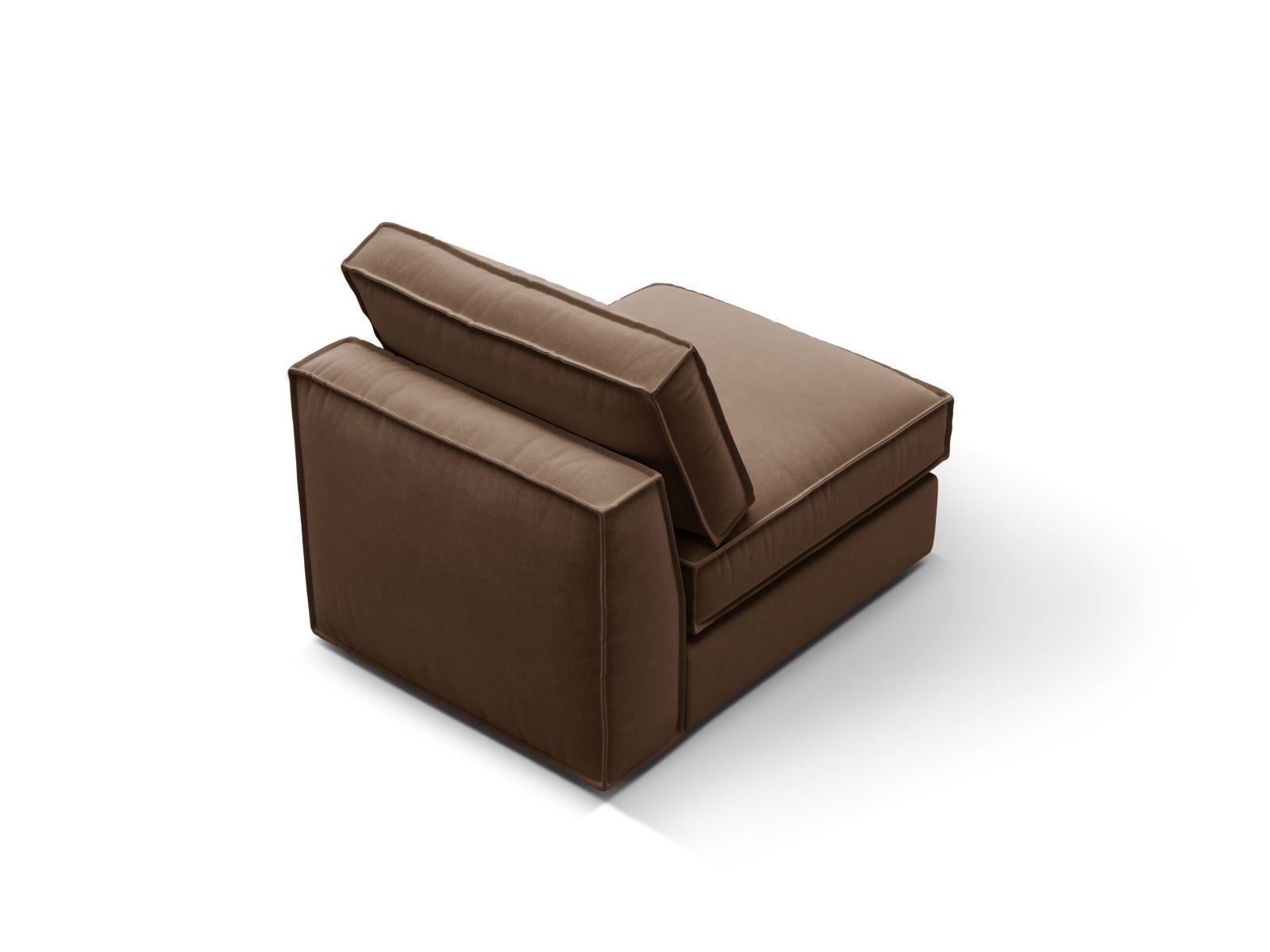 Velvet Modul Armless, "Pola", 1 Seat, 80x103x88