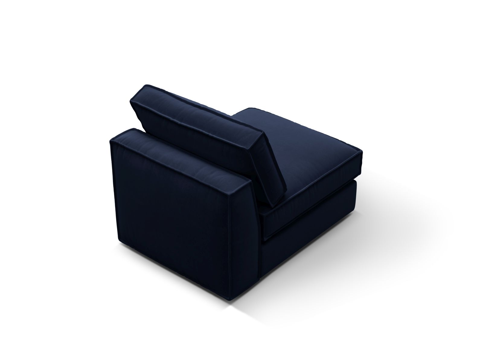 Velvet Modul Armless, "Pola", 1 Seat, 80x103x88