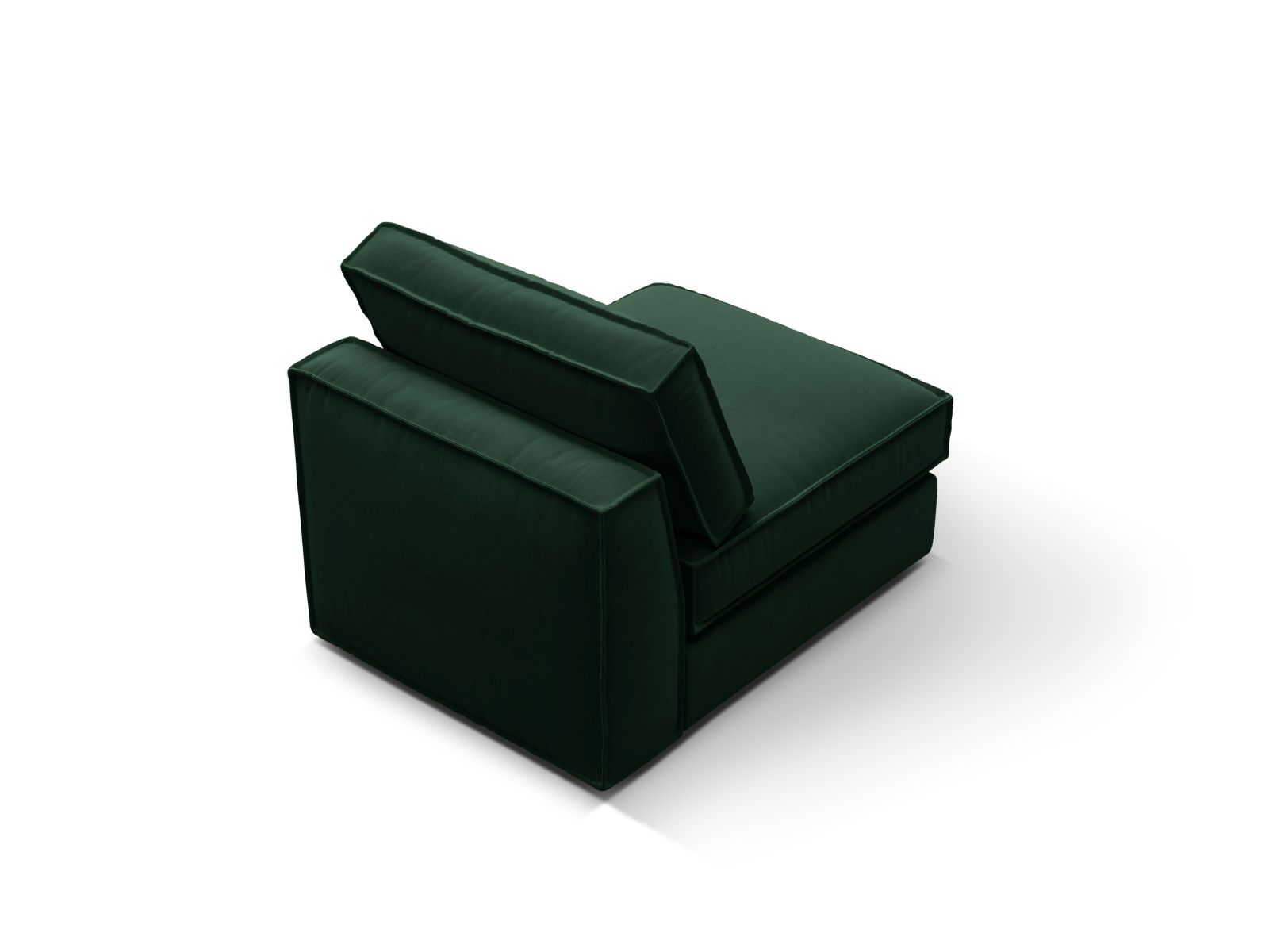 Velvet Modul Armless, "Pola", 1 Seat, 80x103x88